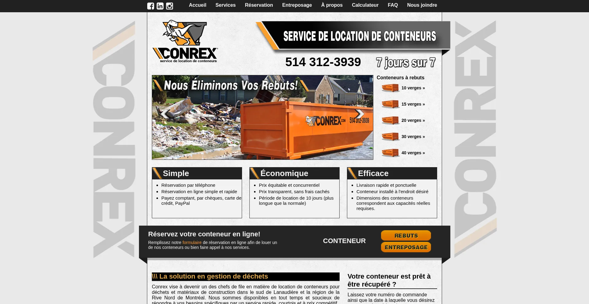 Conrex.com Screenshot