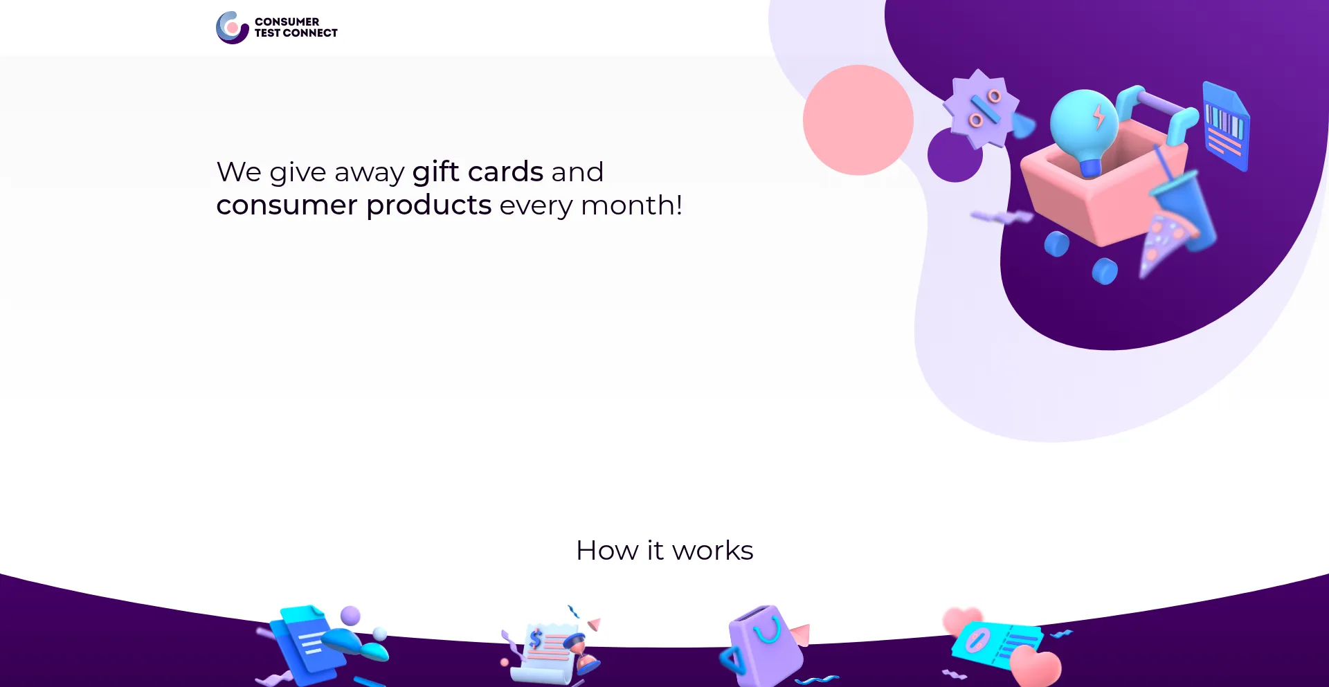 Website screenshot of Consmertestconnect.com