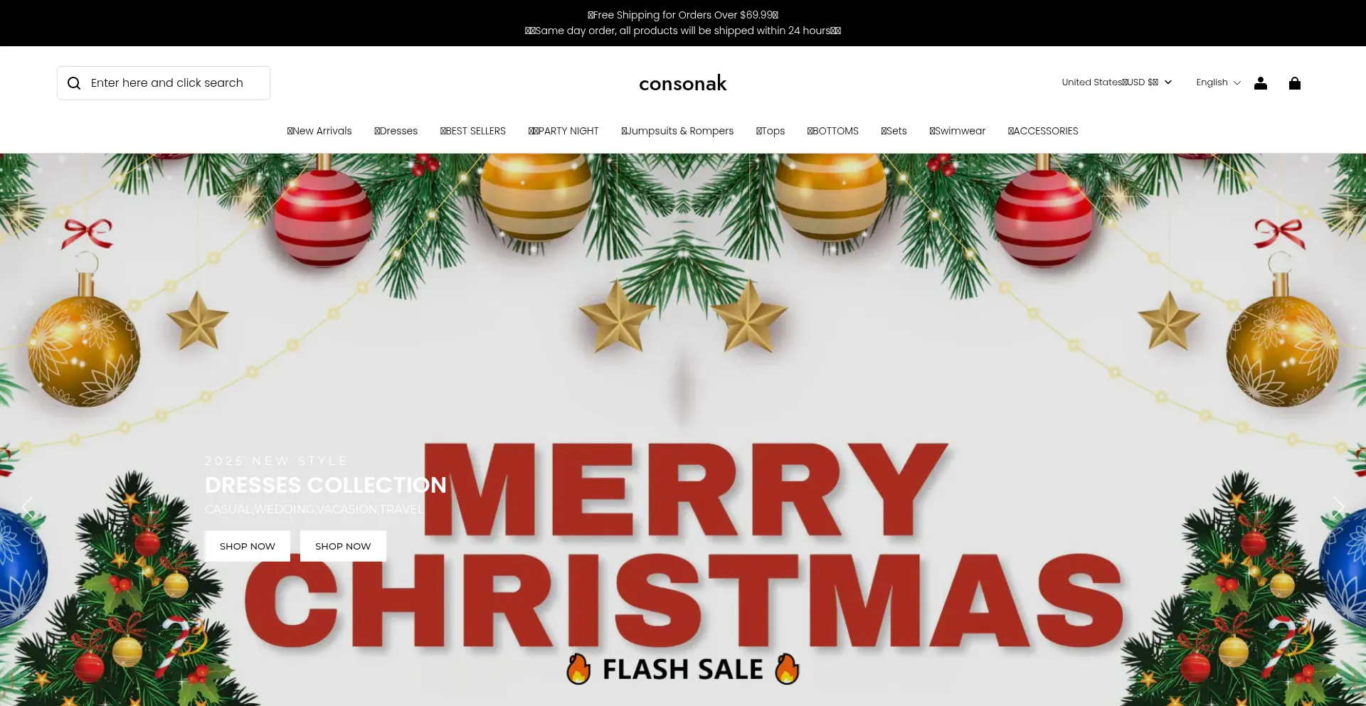 Website screenshot of Consonak.com