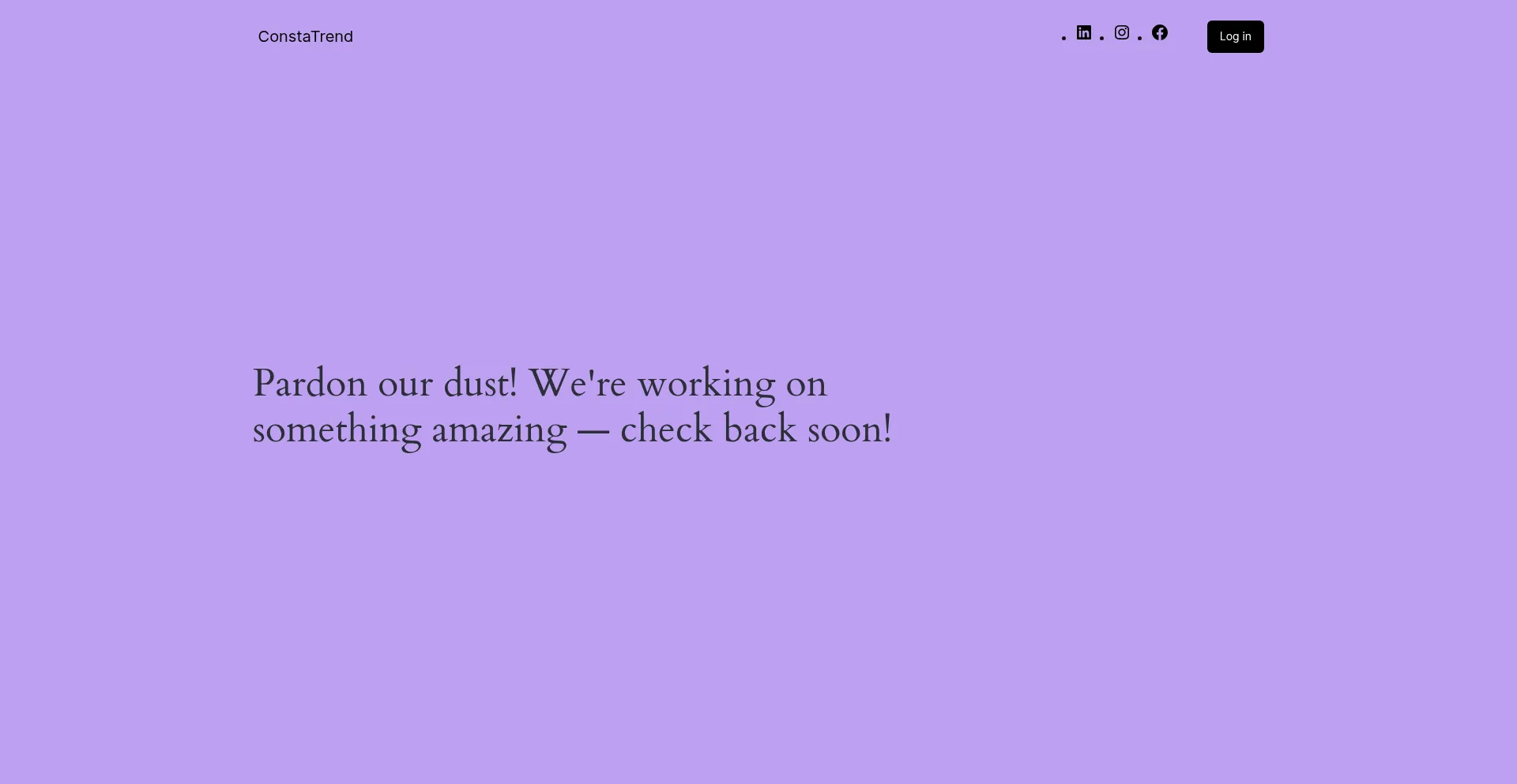Website screenshot of Constatrend.com