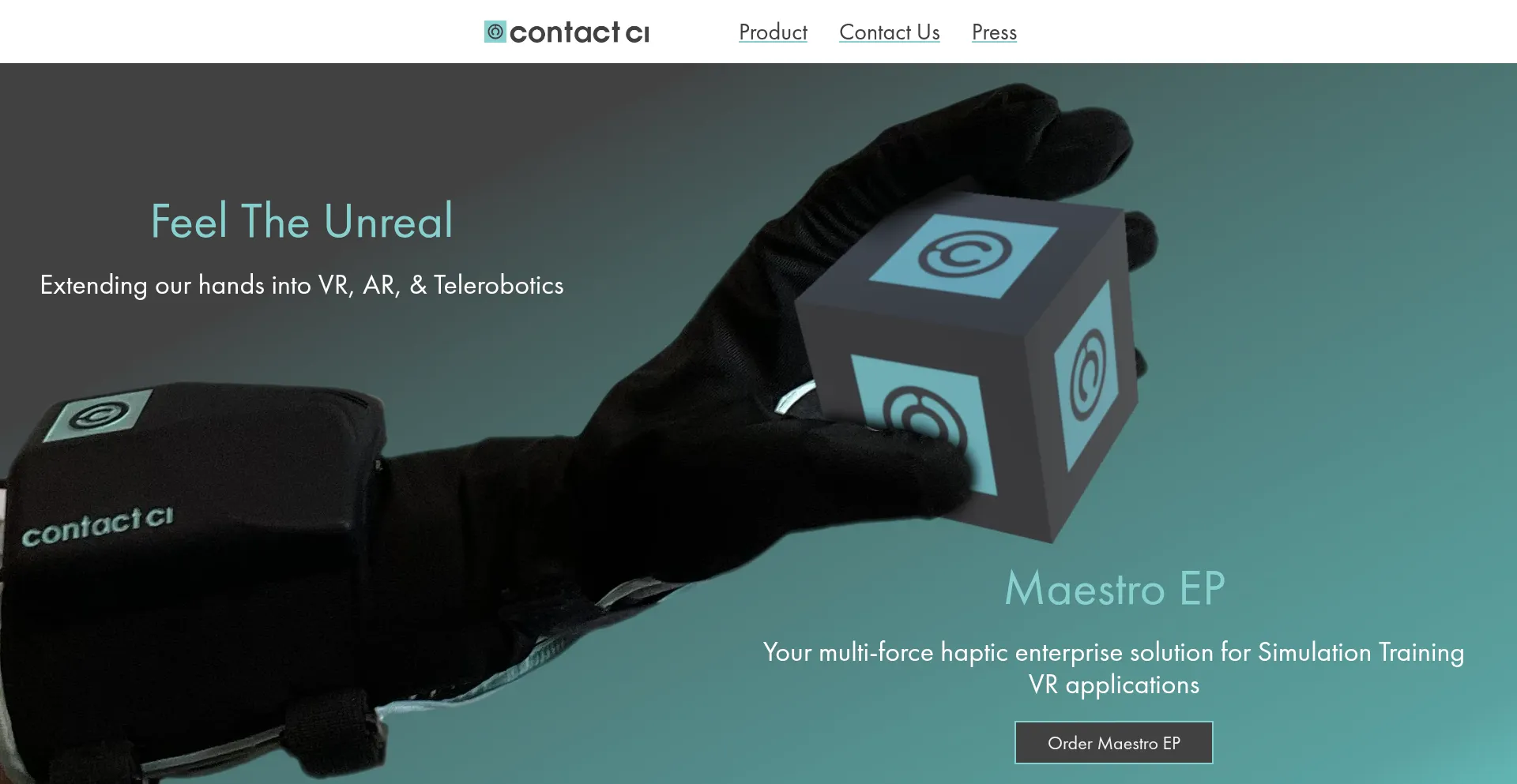 Website screenshot of Contactci.co