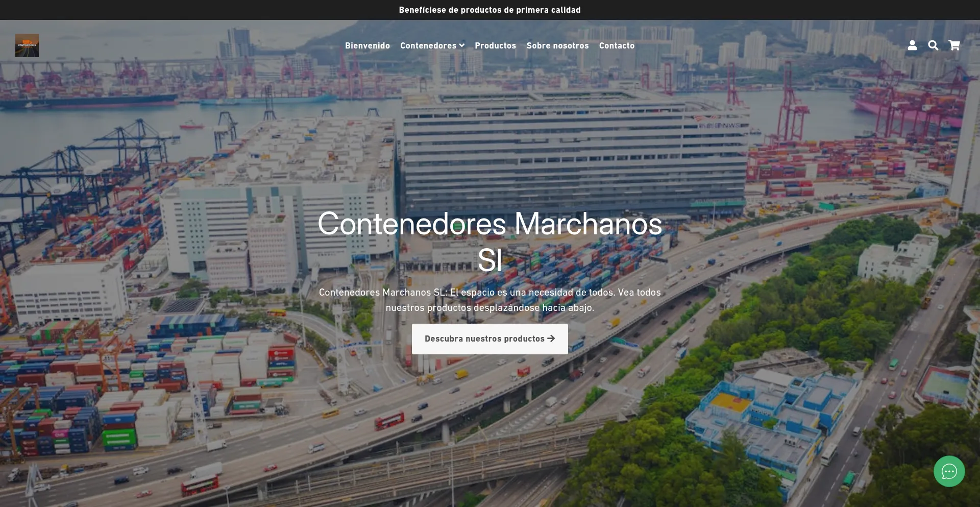 Website screenshot of Contenedores-marchanos-sl.es