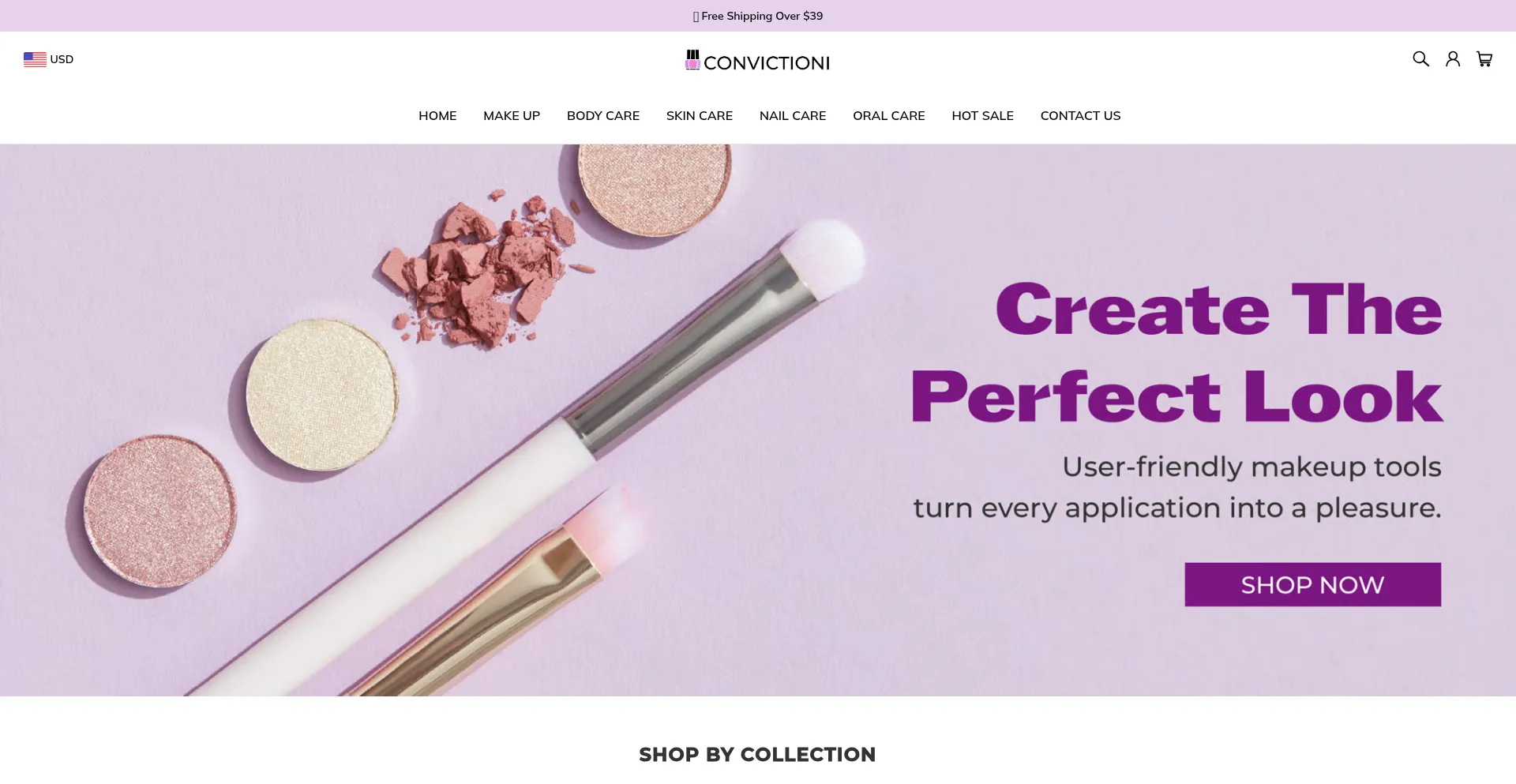 Website screenshot of Convictioni.com
