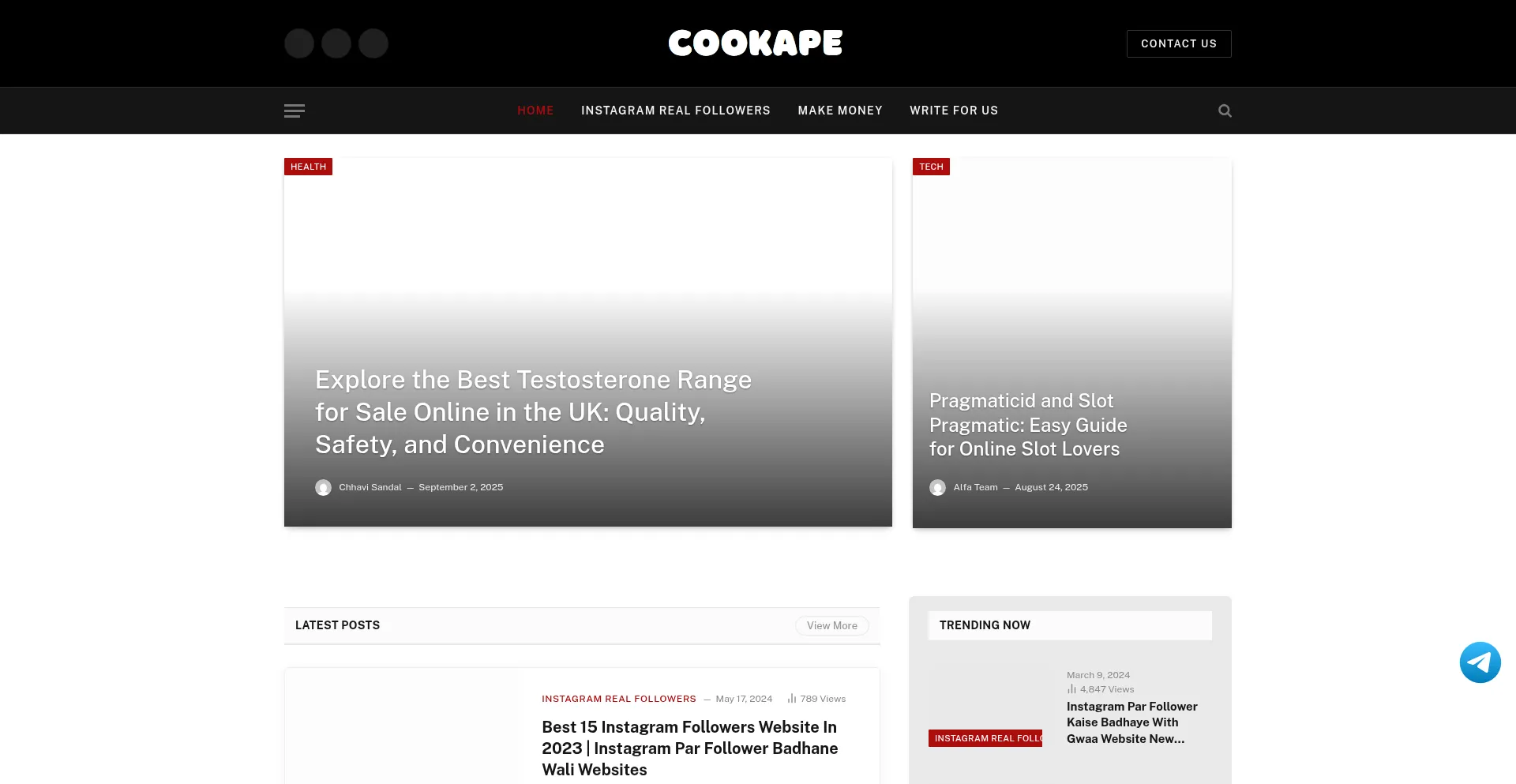 Cookape.org Screenshot
