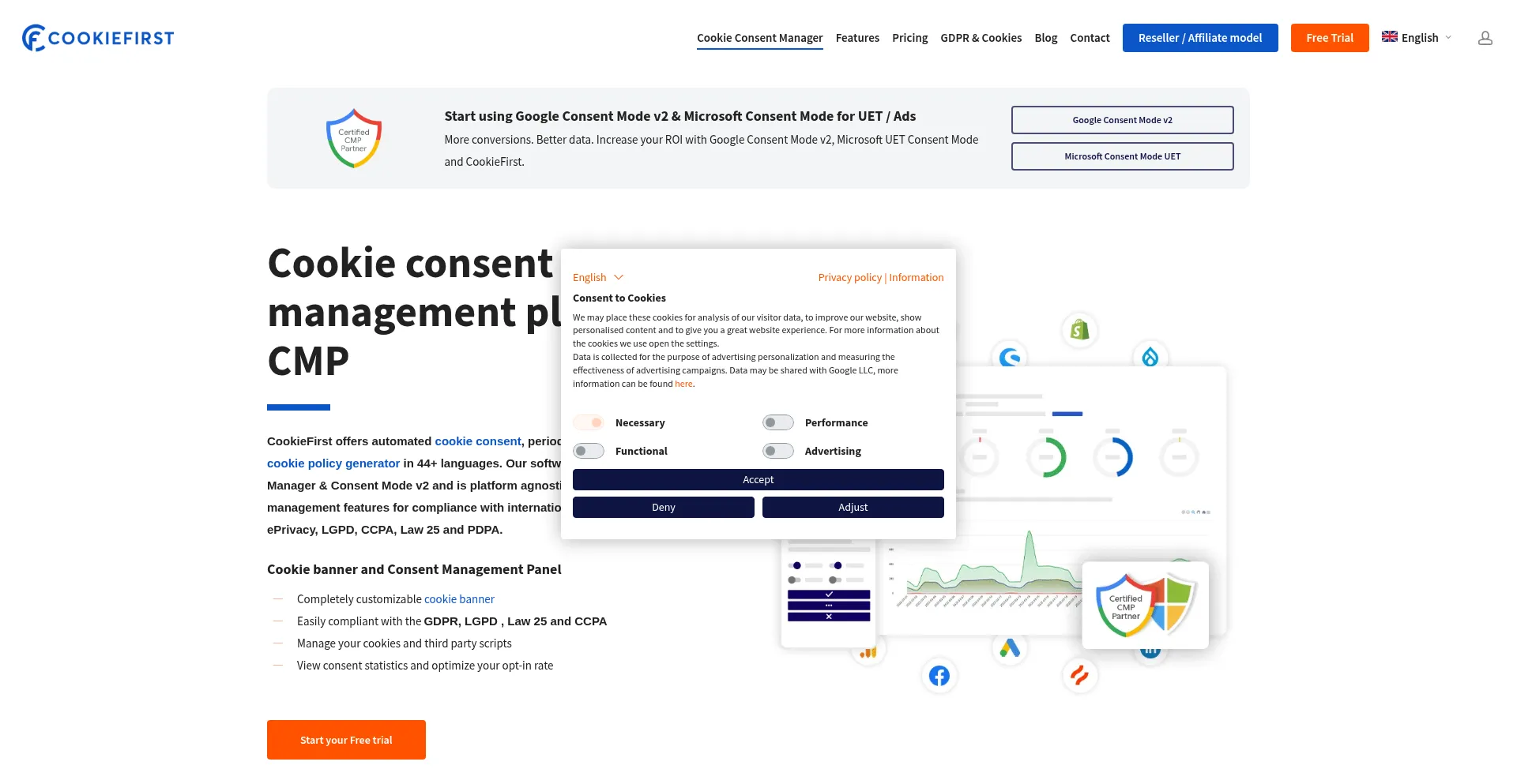 ¿És Seguro y Confiable Cookiefirst.com?