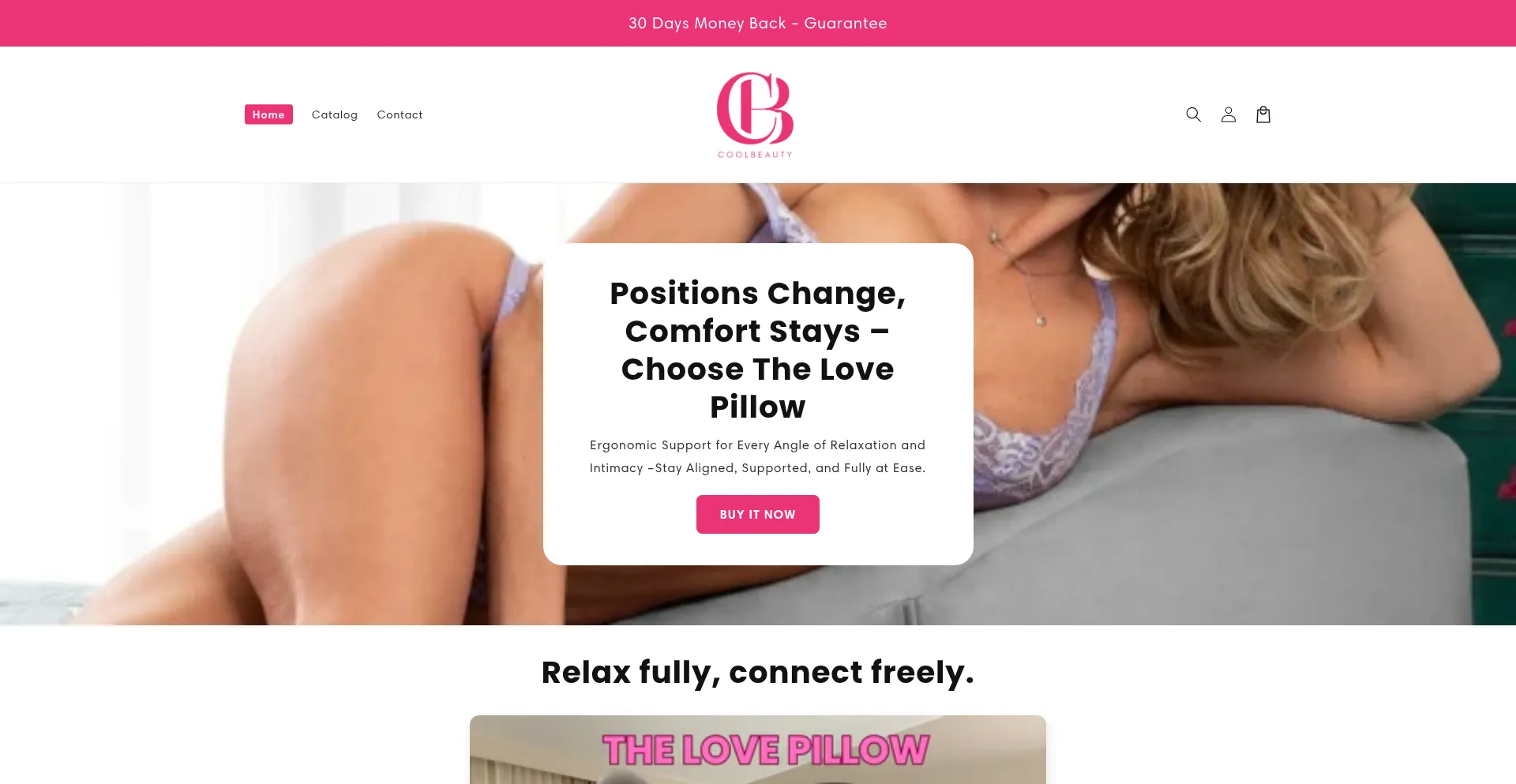 Website screenshot of Coolbeauty.us