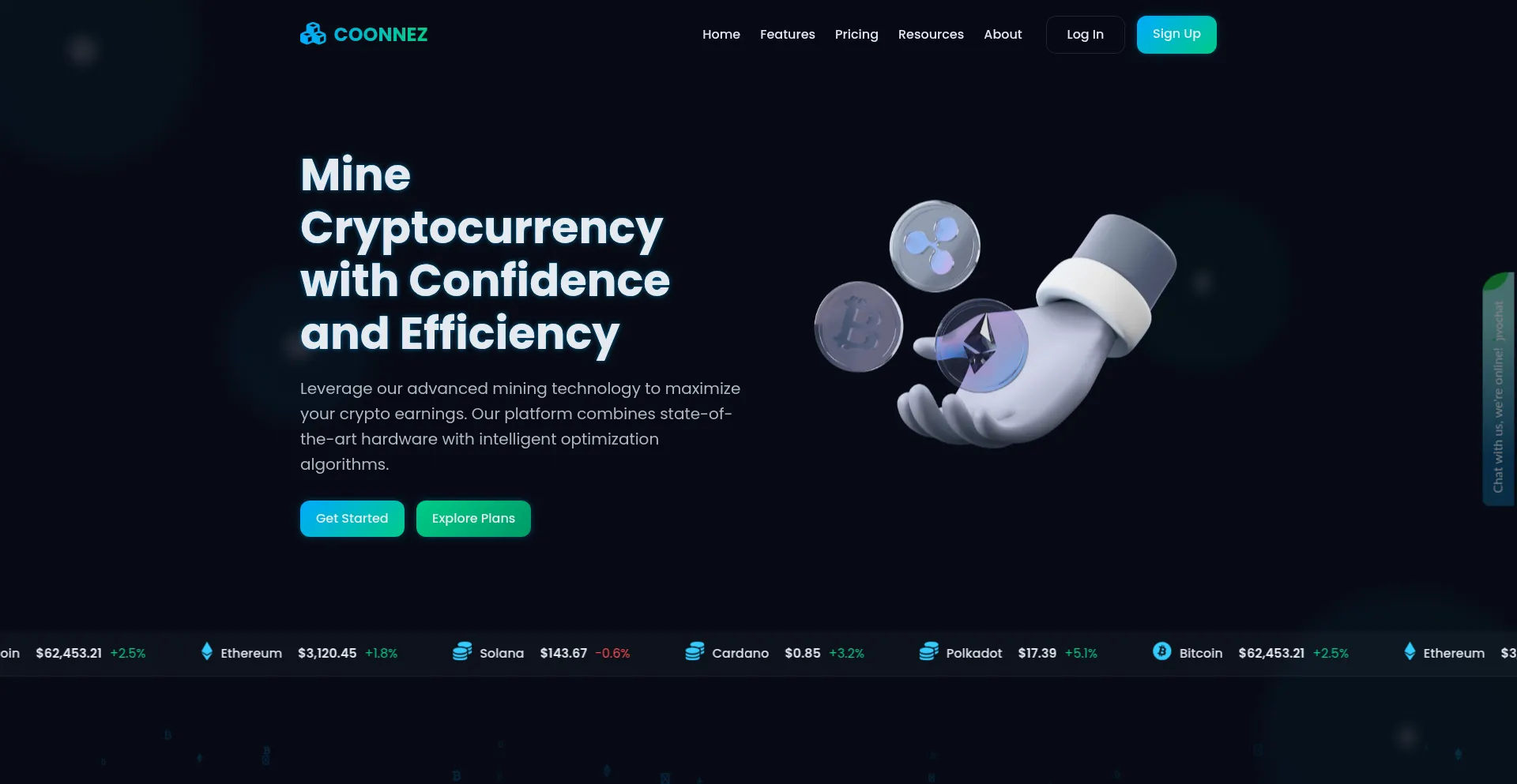 Website screenshot of Coonnez.com