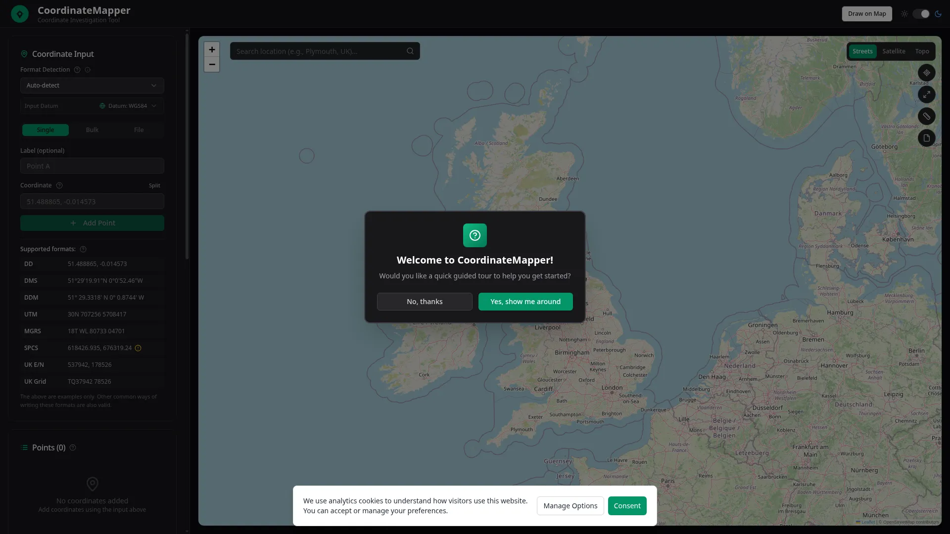 Coordinatemapper.com
