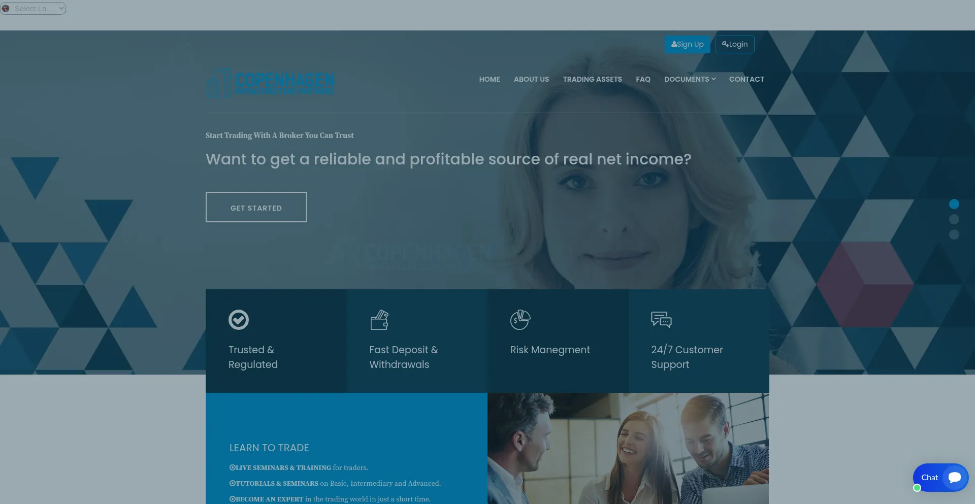Website screenshot of Copenhageninfrastructurepartners.com