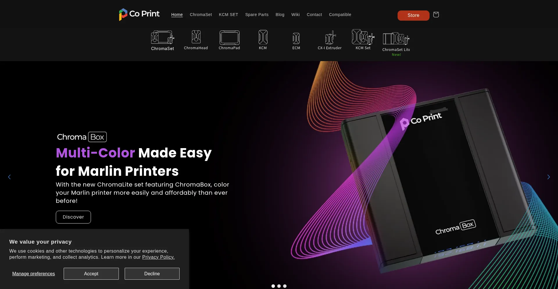 Coprint3d.com Screenshot
