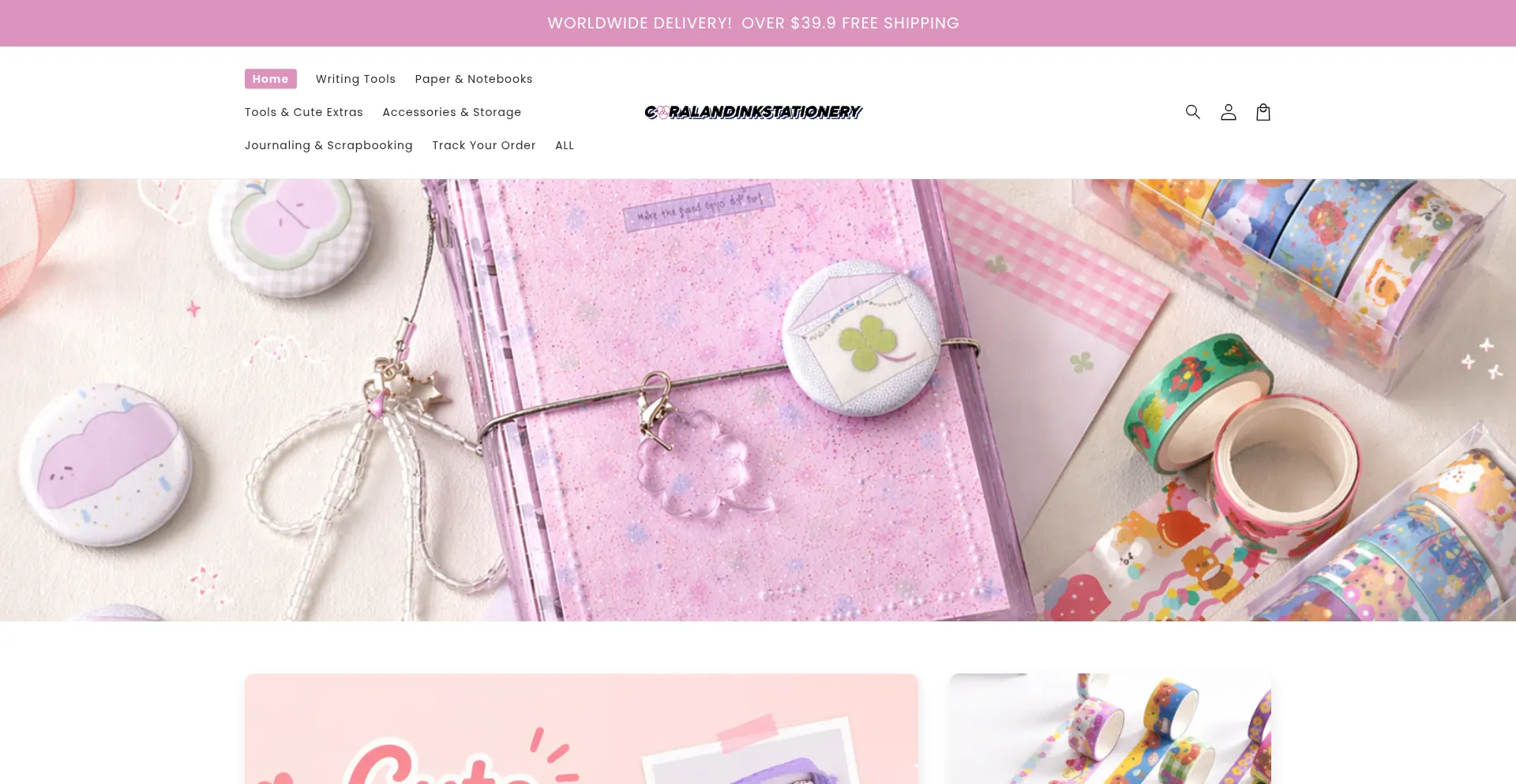 Coralandinkstationery.com