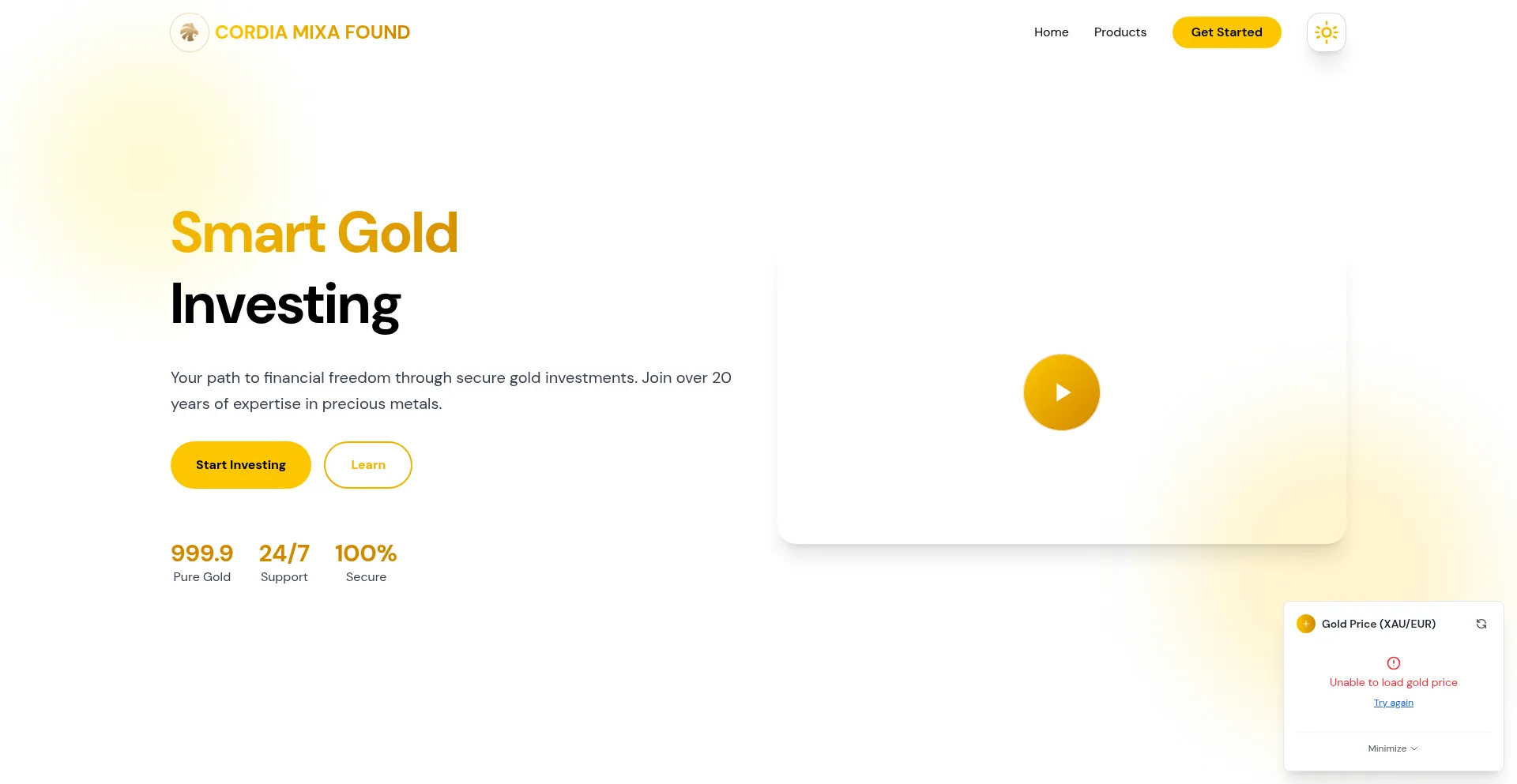 Website screenshot of Cordiamixa.com