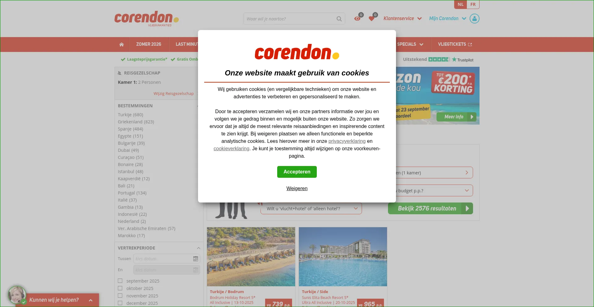 ¿És Seguro y Confiable Corendon.be?