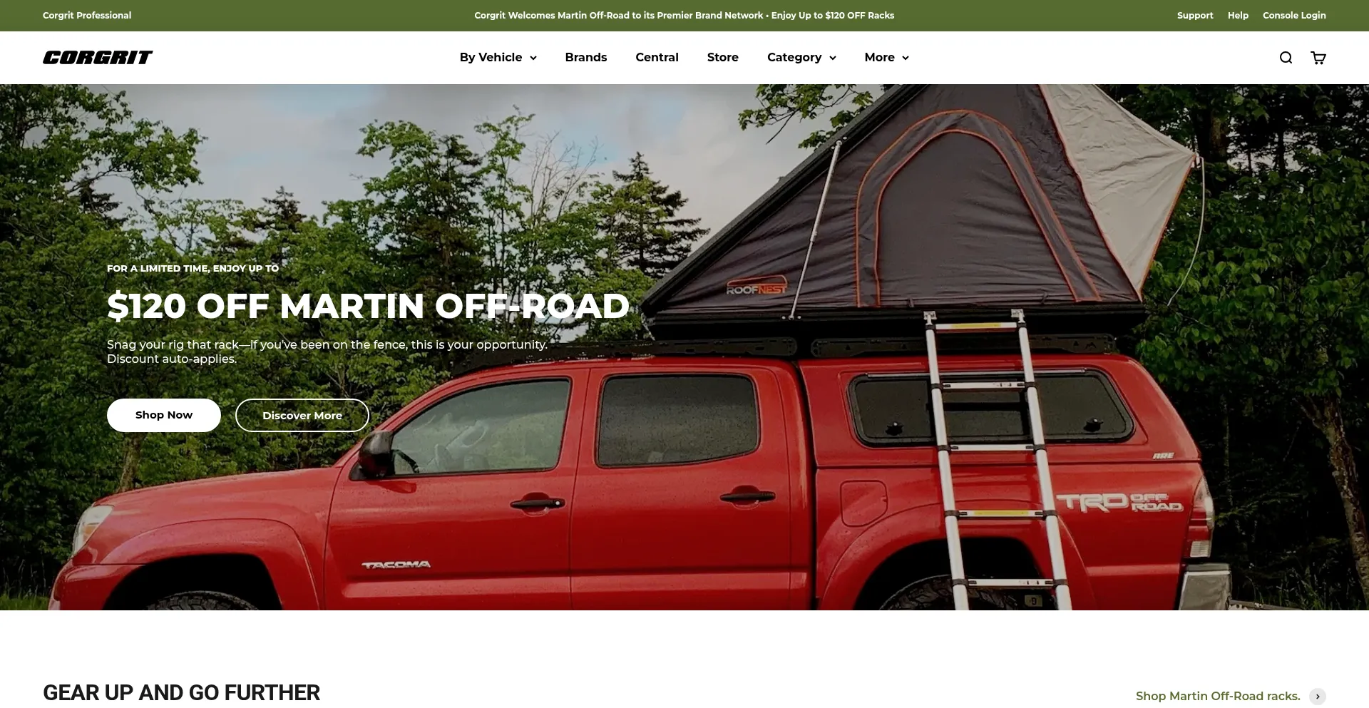 Website screenshot of Corgrit.com