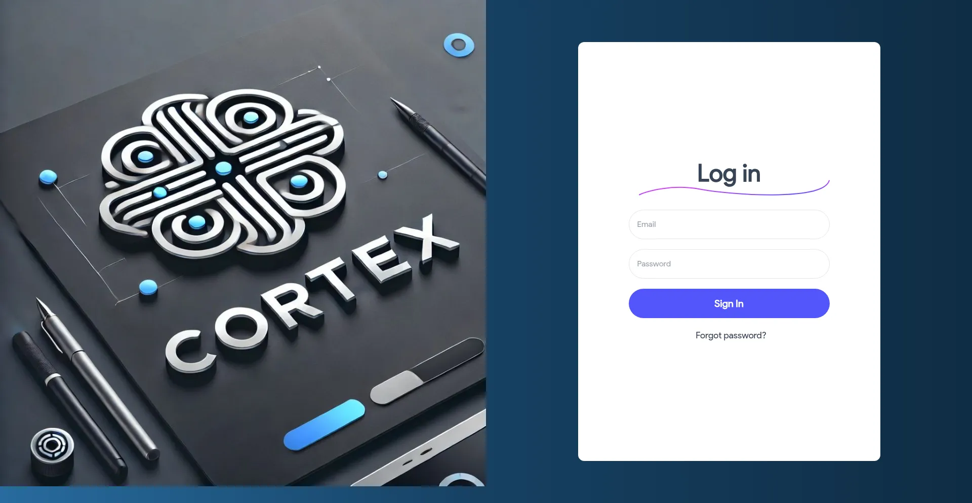 Website screenshot of Cortex-one.com