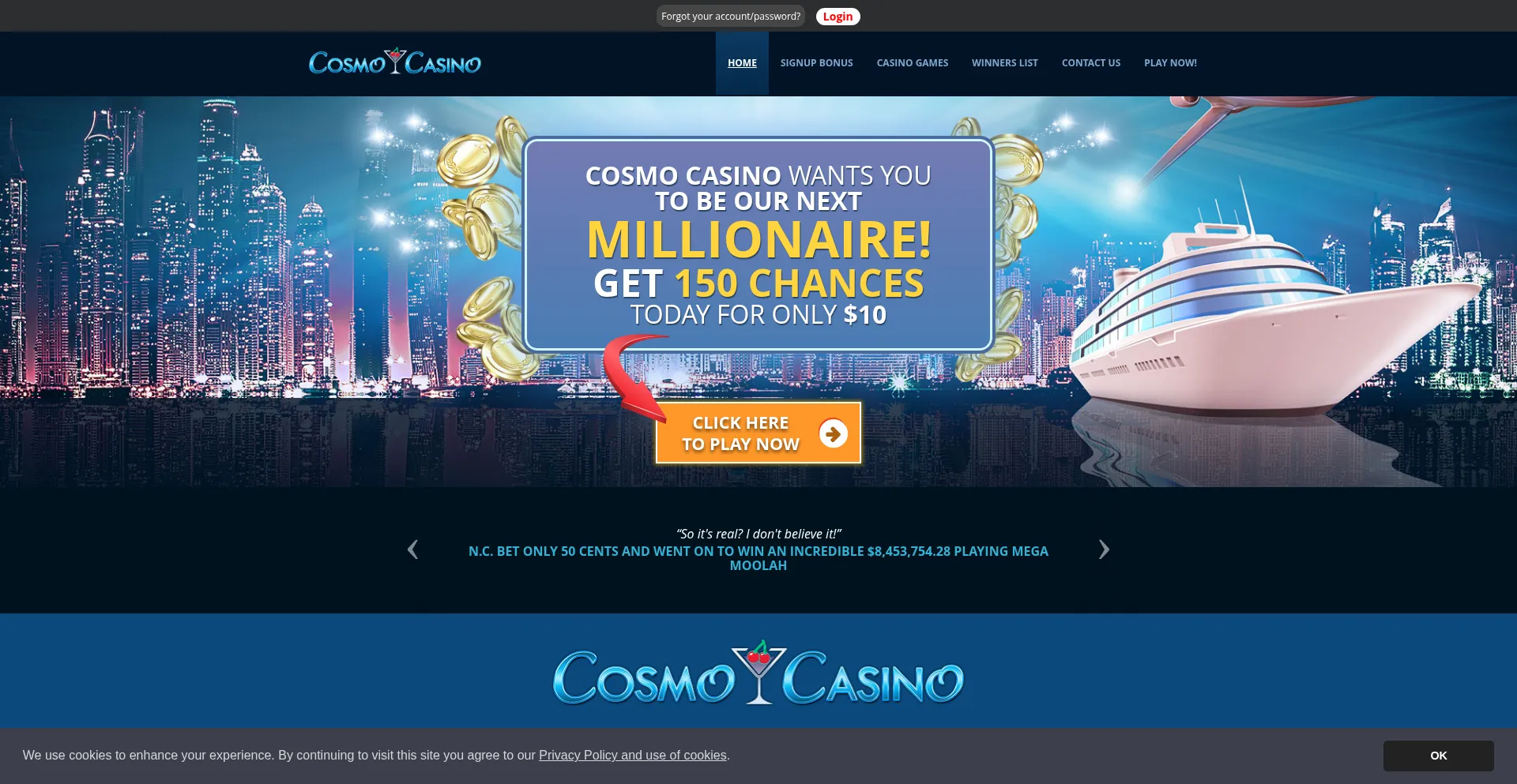 ¿És Seguro y Confiable Cosmocasino.com?