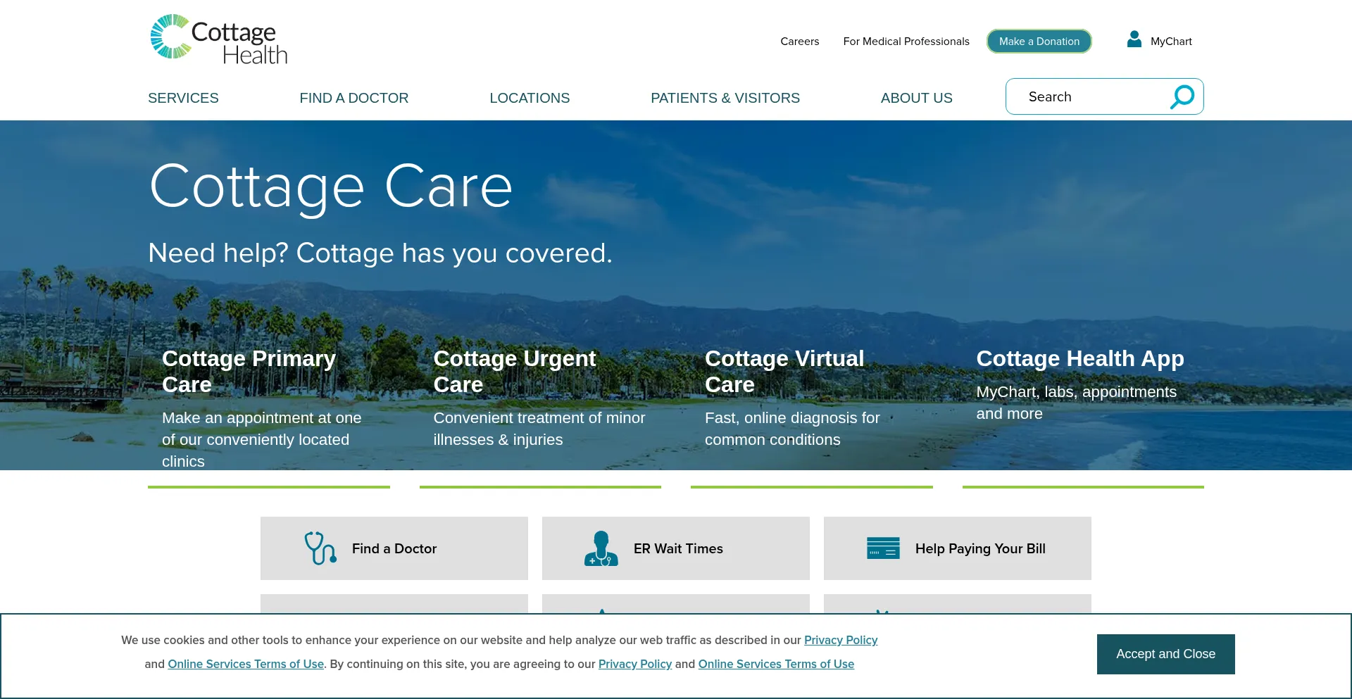 ¿És Seguro y Confiable Cottagehealth.org?