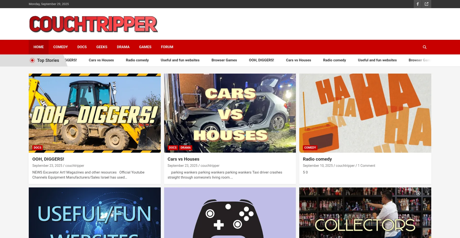 Couchtripper.com Screenshot