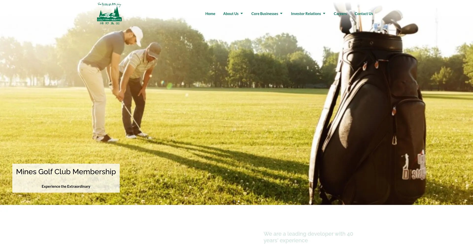 Website screenshot of Countryheights.com.my