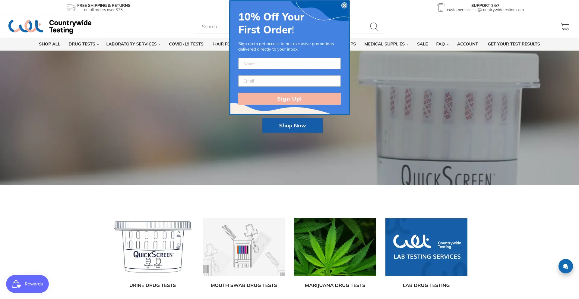¿És Seguro y Confiable Countrywidetesting.com?