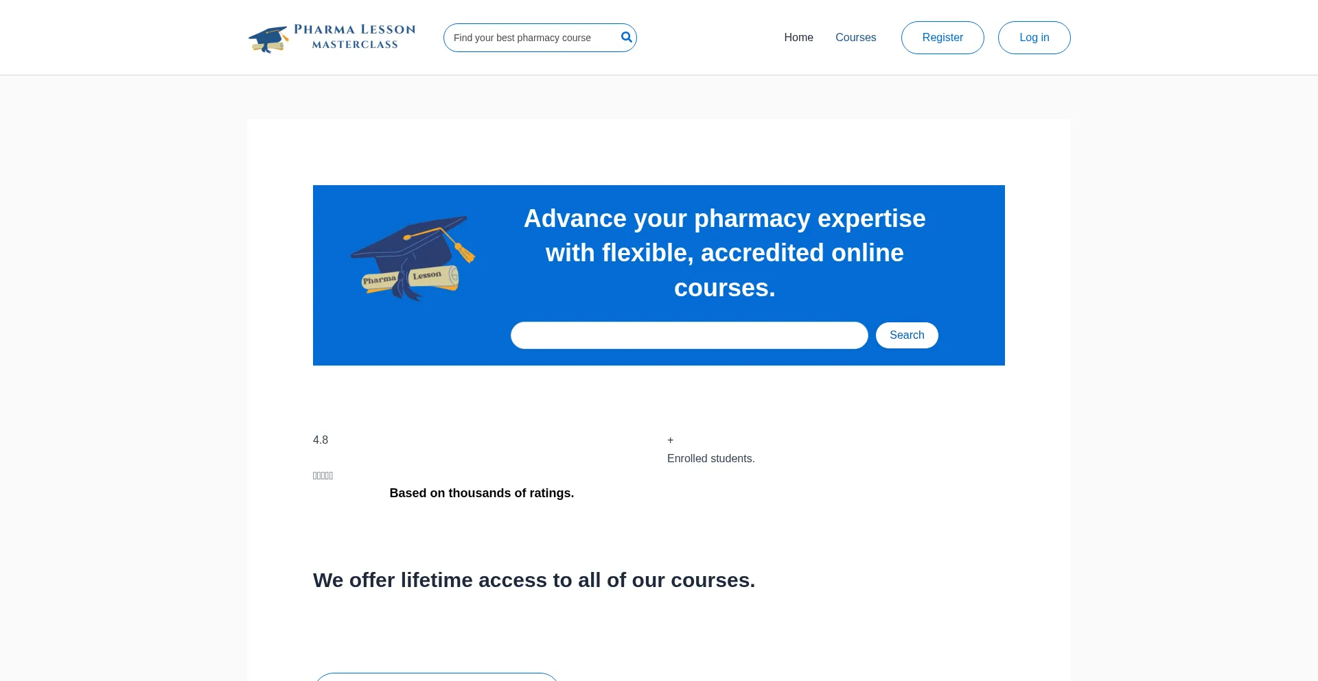 ¿És Seguro y Confiable Courses.pharmalesson.com?