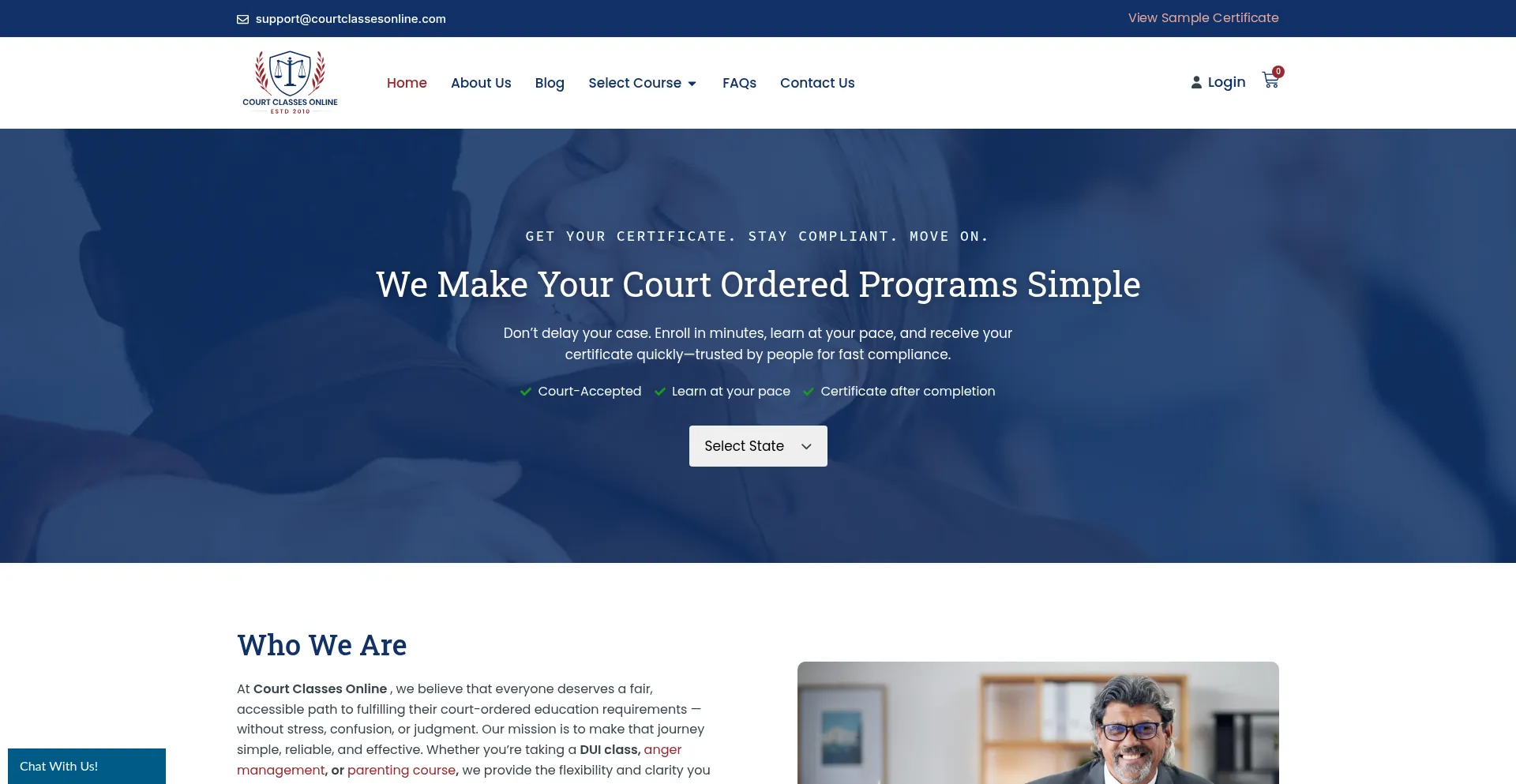 Courtclassesonline.com