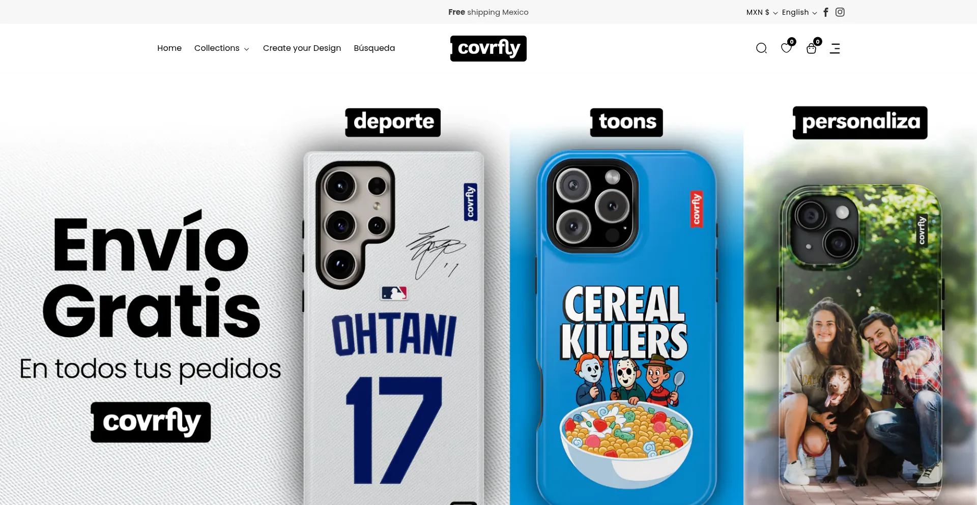 Covrfly.com Screenshot
