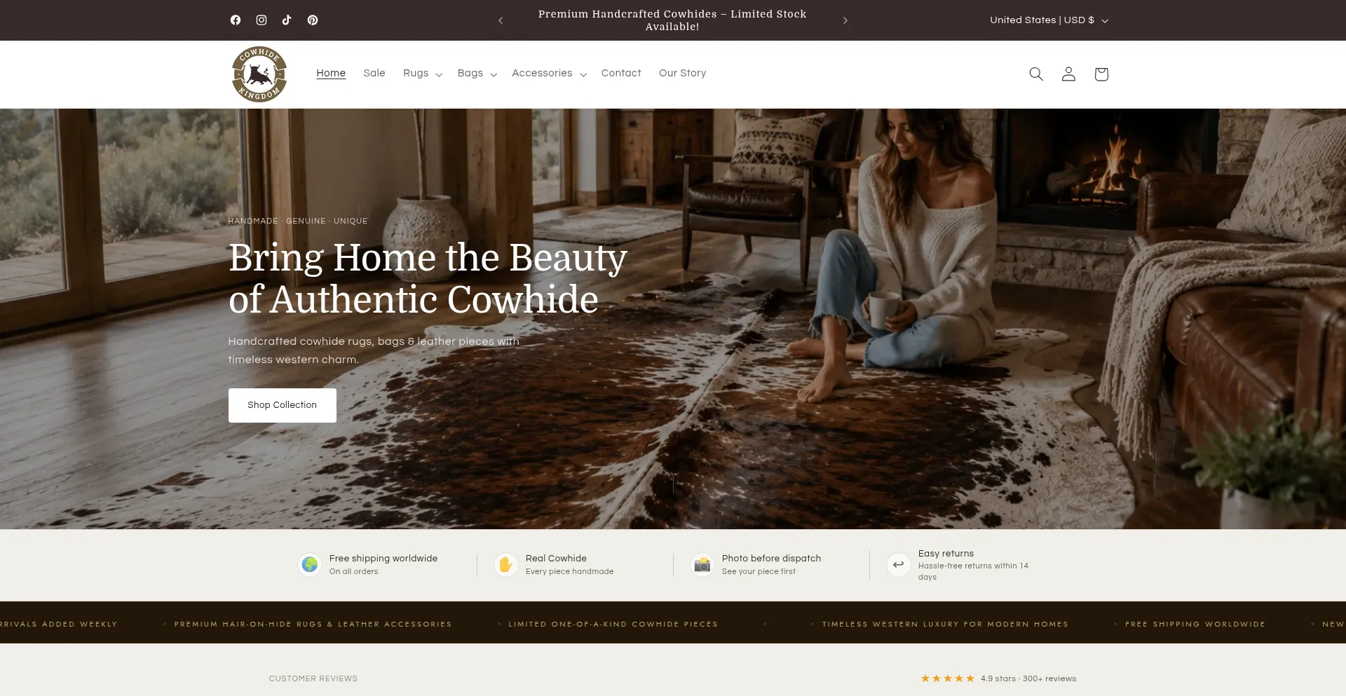 Cowhidekingdoms.com