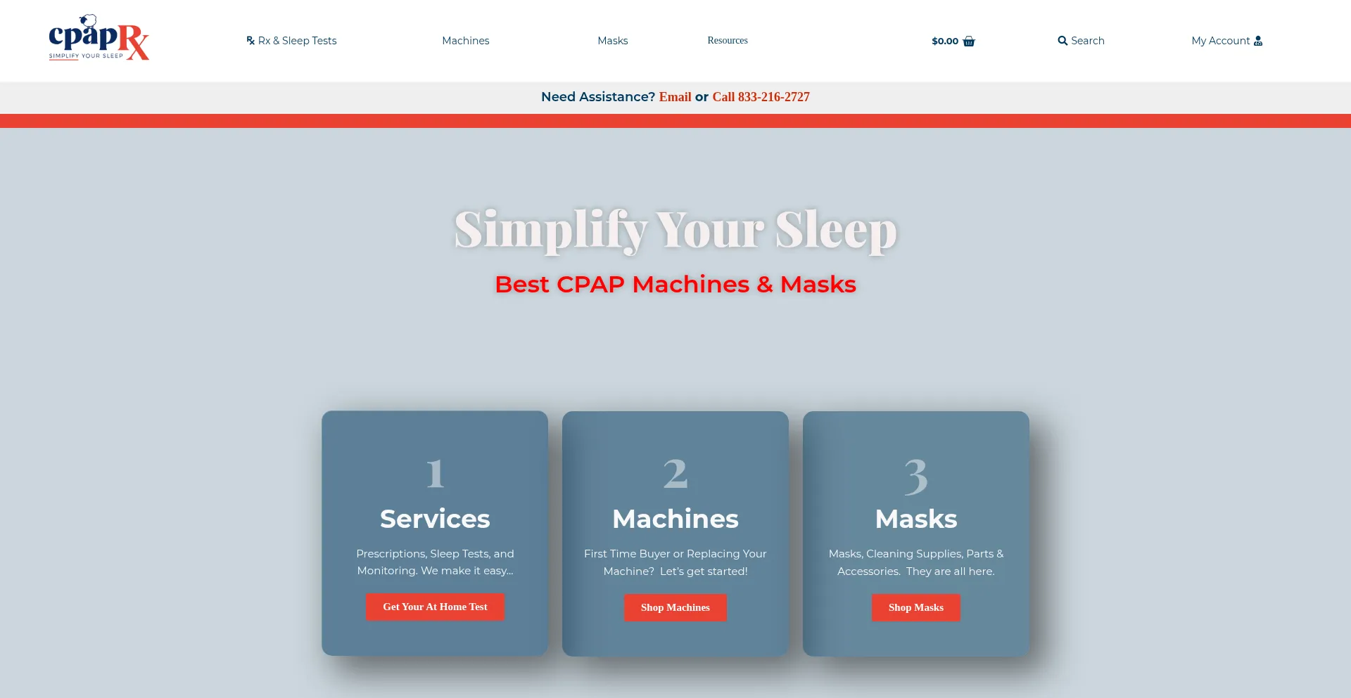 Website screenshot of Cpaprx.com