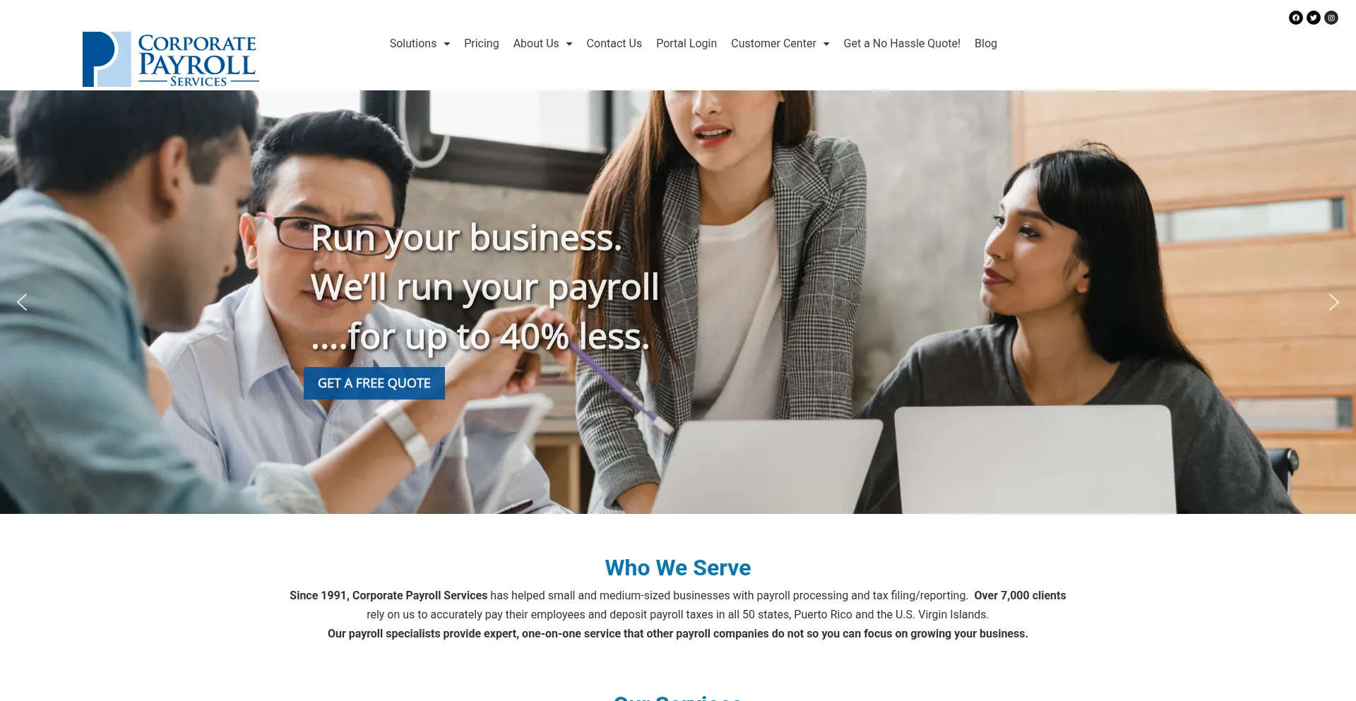 Website screenshot of Cpsgo.com
