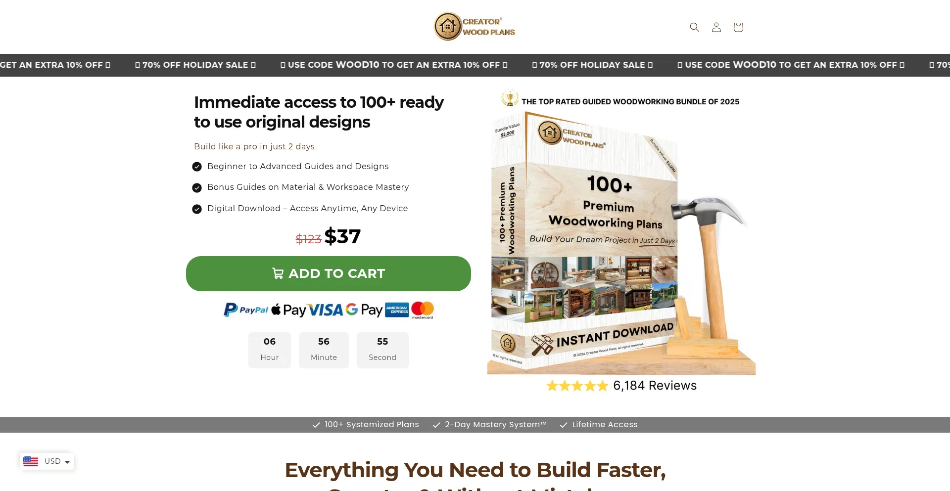 Creatorwoodplans.com