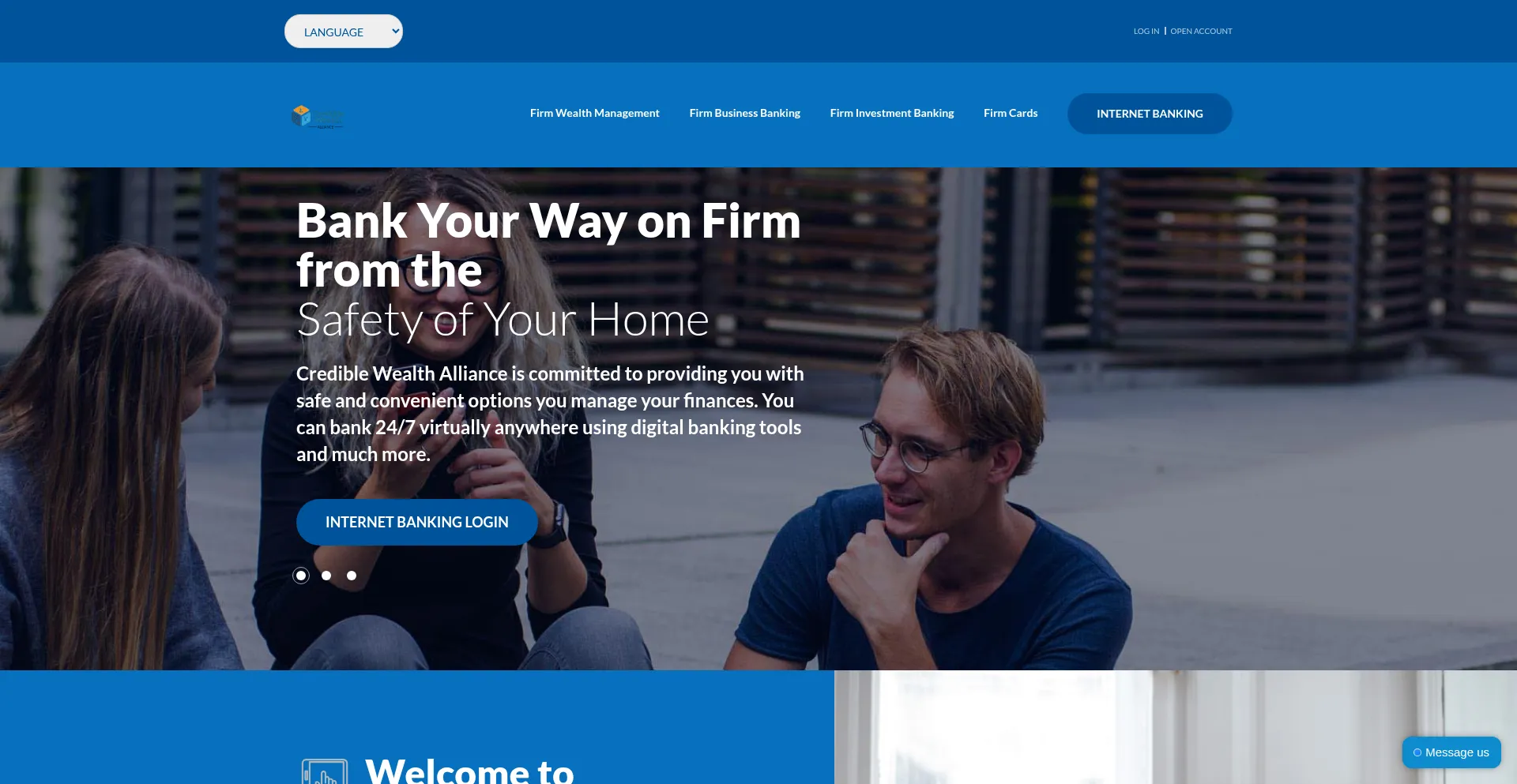 Website screenshot of Crediblewealthalliance.com