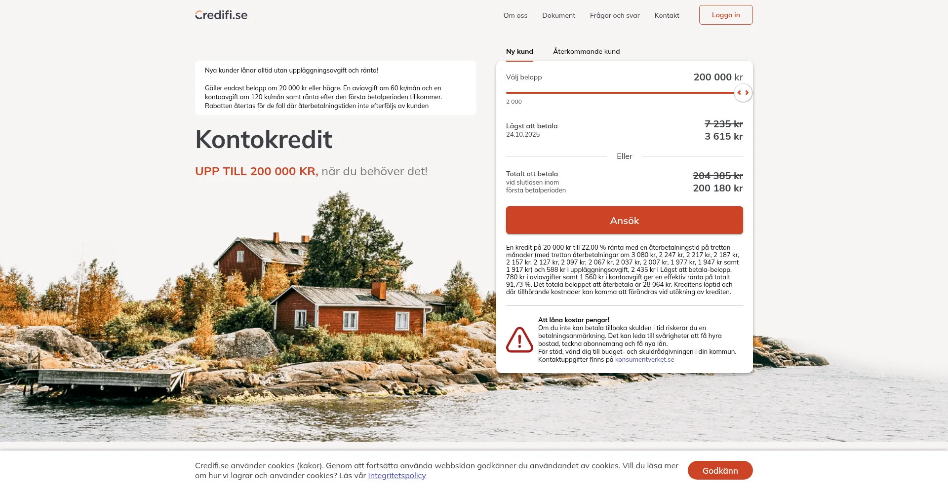 Credifi.se Screenshot