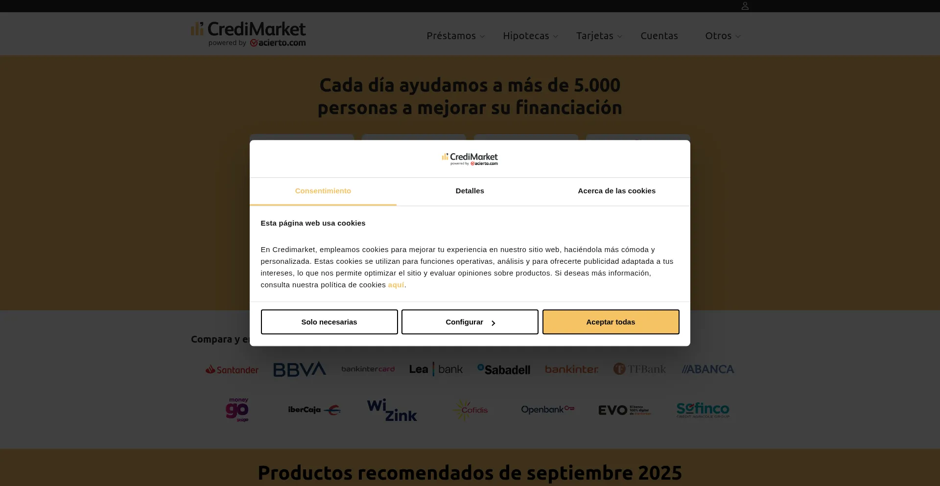 Credimarket.com Screenshot