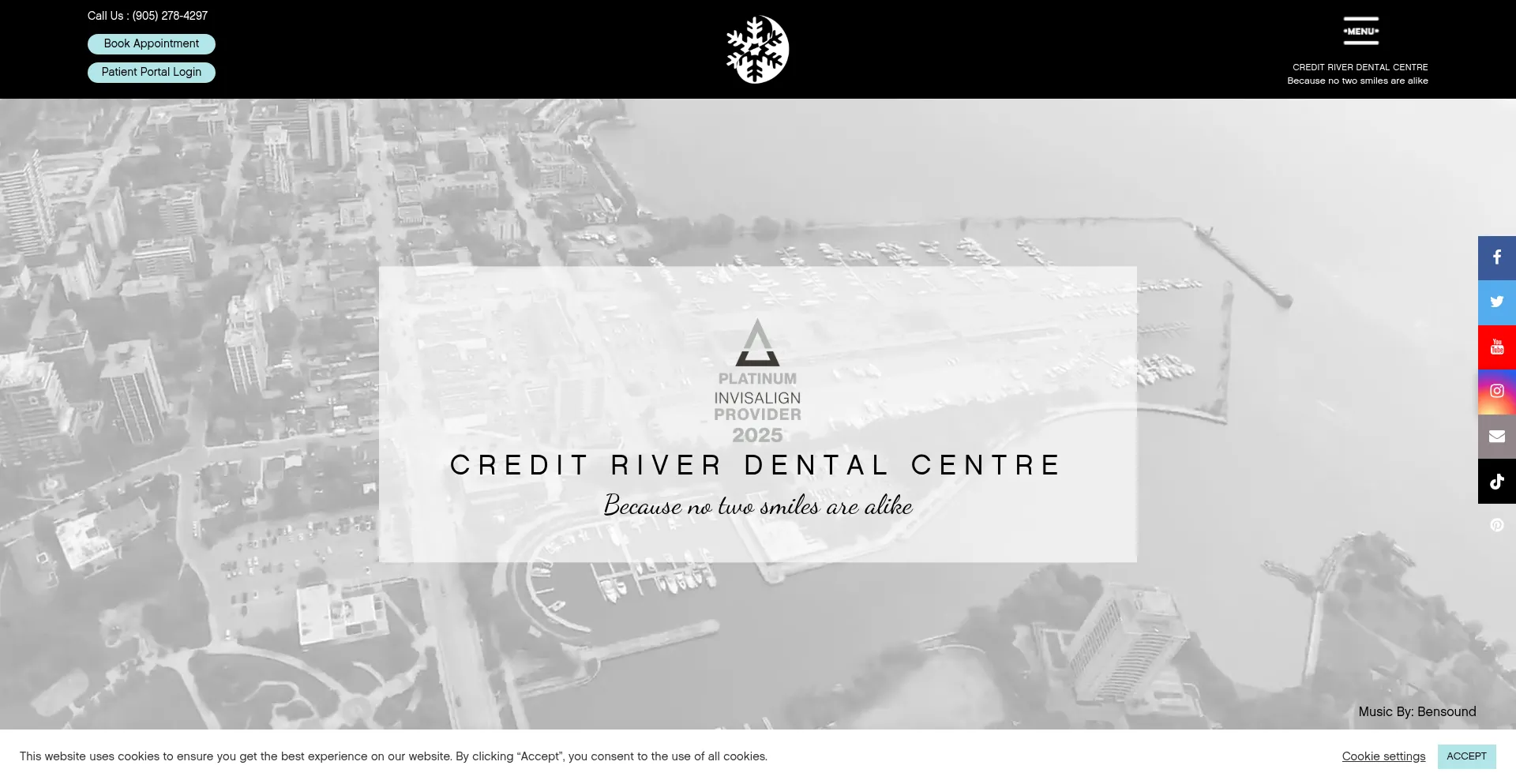 Website screenshot of Creditriverdental.com