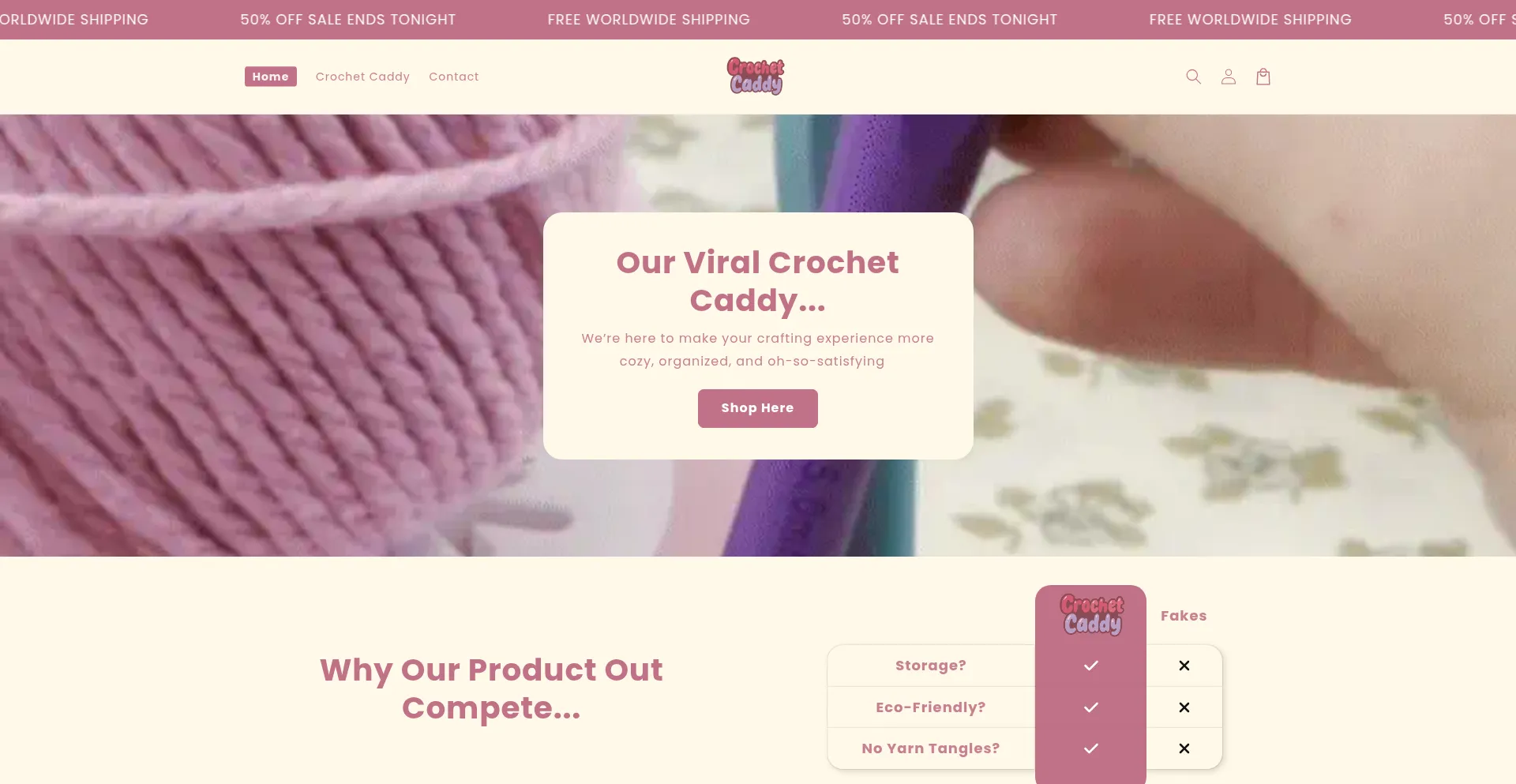 ¿És Seguro y Confiable Crochetcaddy.store?
