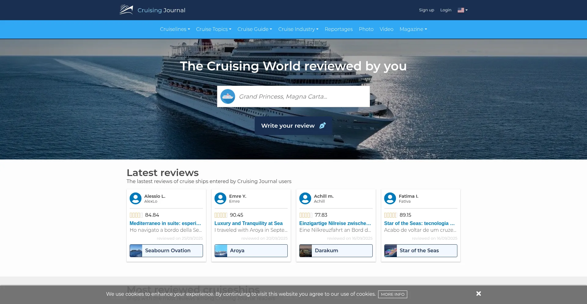 Cruisingjournal.com Screenshot