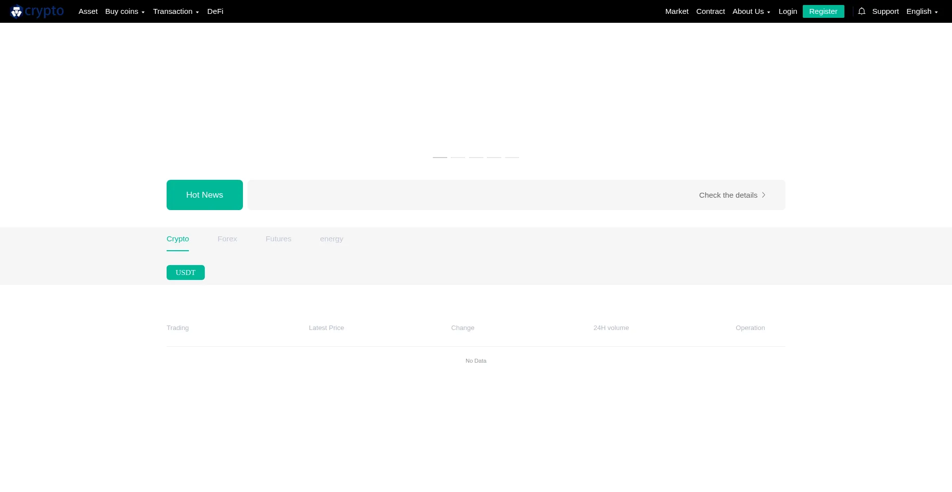 Website screenshot of Cryptoadm.com