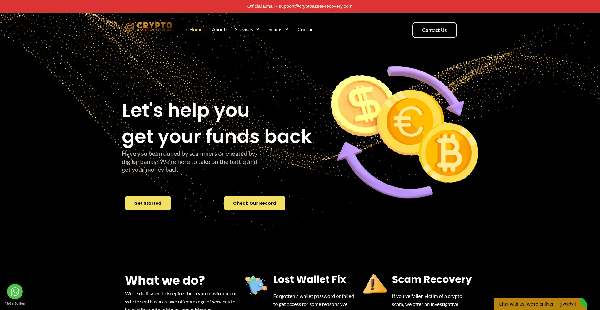 Cryptoasset-recovery.com Screenshot