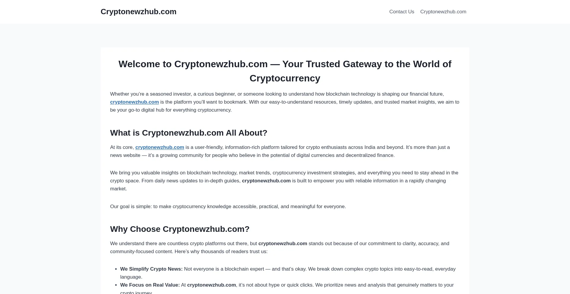 Cryptonewzhub.com.co Screenshot