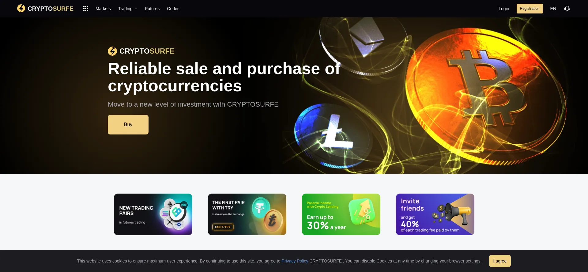 Cryptosurfe.com Screenshot
