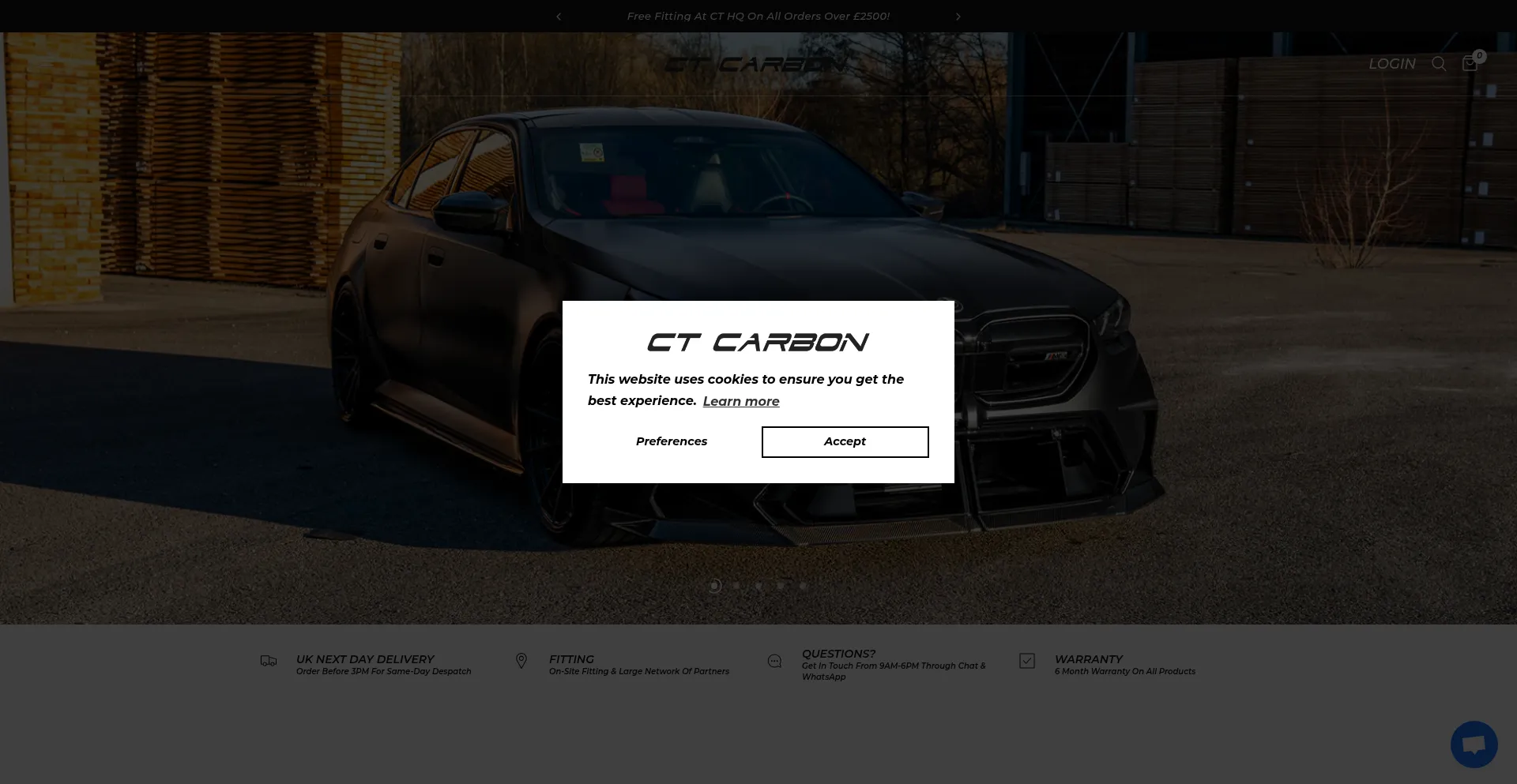 Website screenshot of Ctcarbon.co