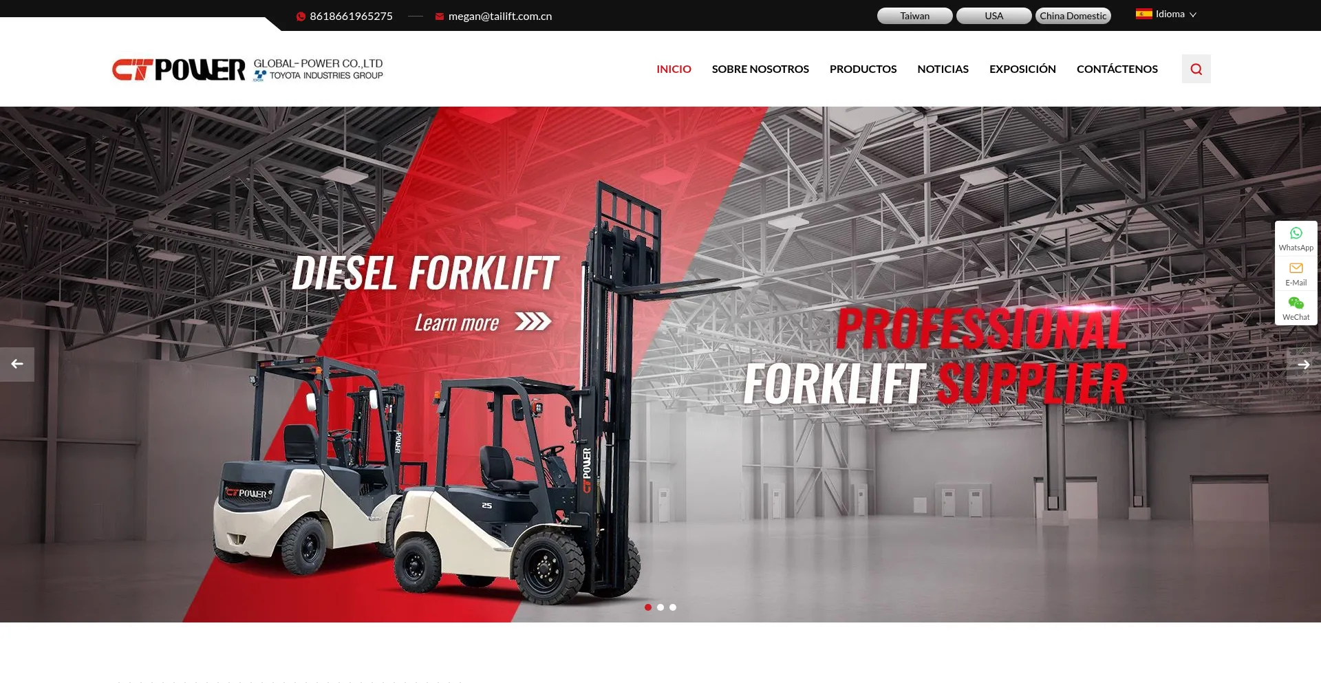 Ctpowerforklift.com