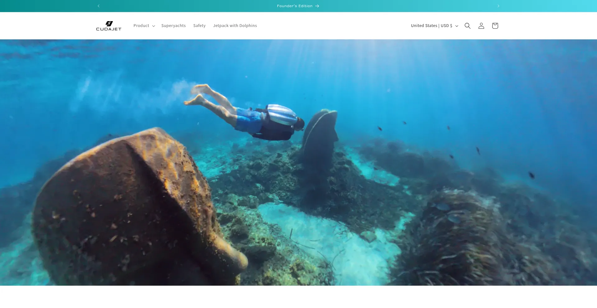 Website screenshot of Cudajet.com