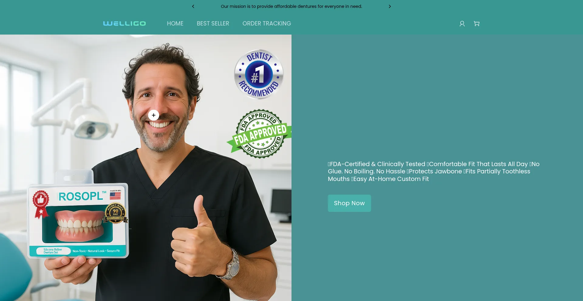Website screenshot of Cujony.shop