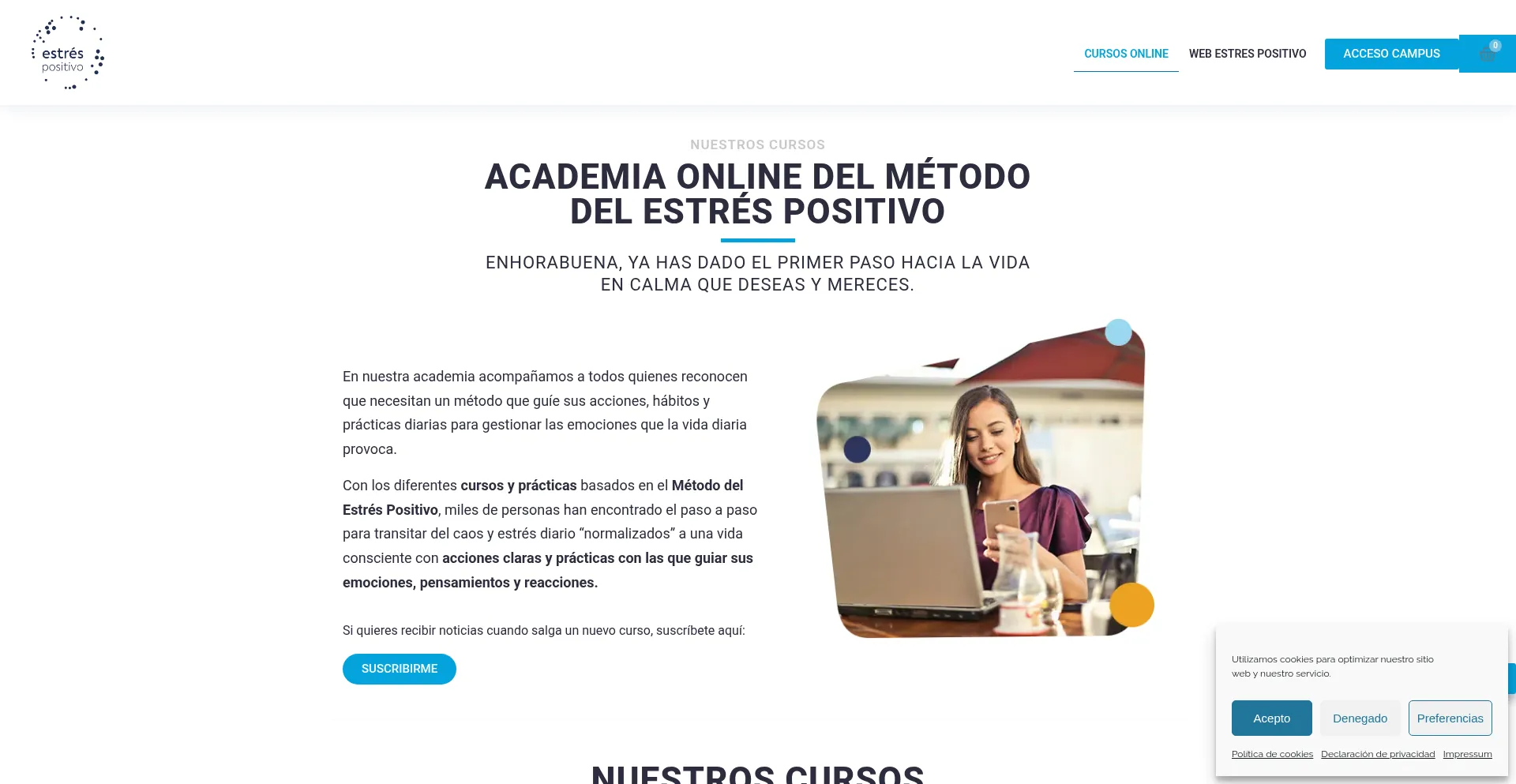 Cursos.estrespositivo.com Screenshot