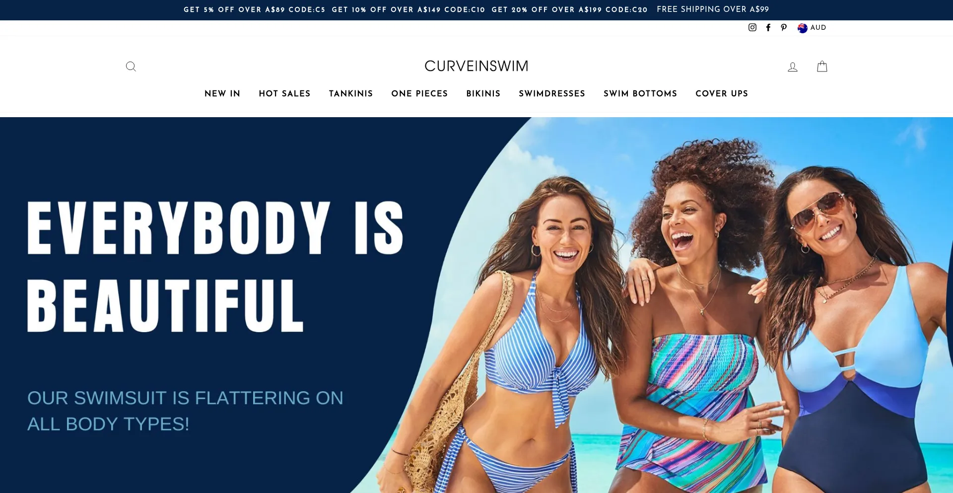 ¿És Seguro y Confiable Curveinswim.com.au?