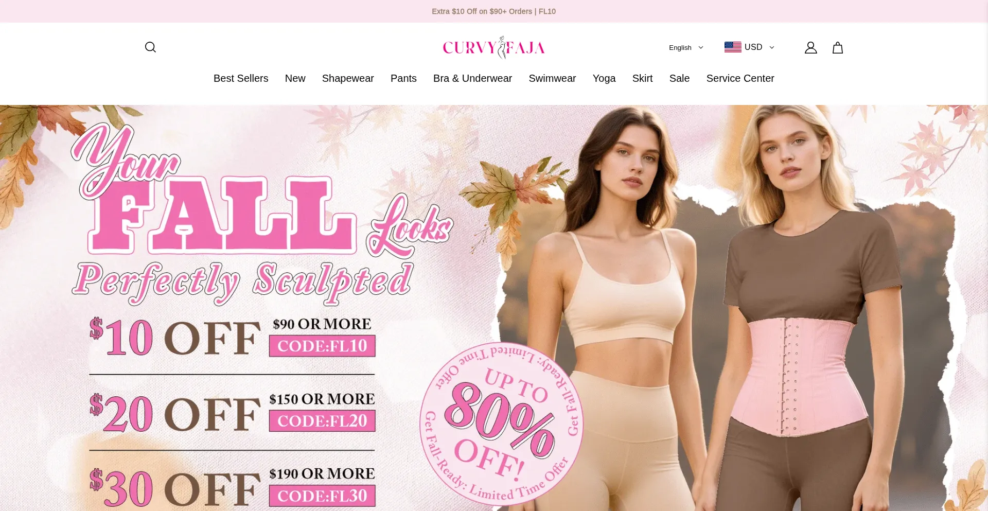 Curvyfaja.com Screenshot