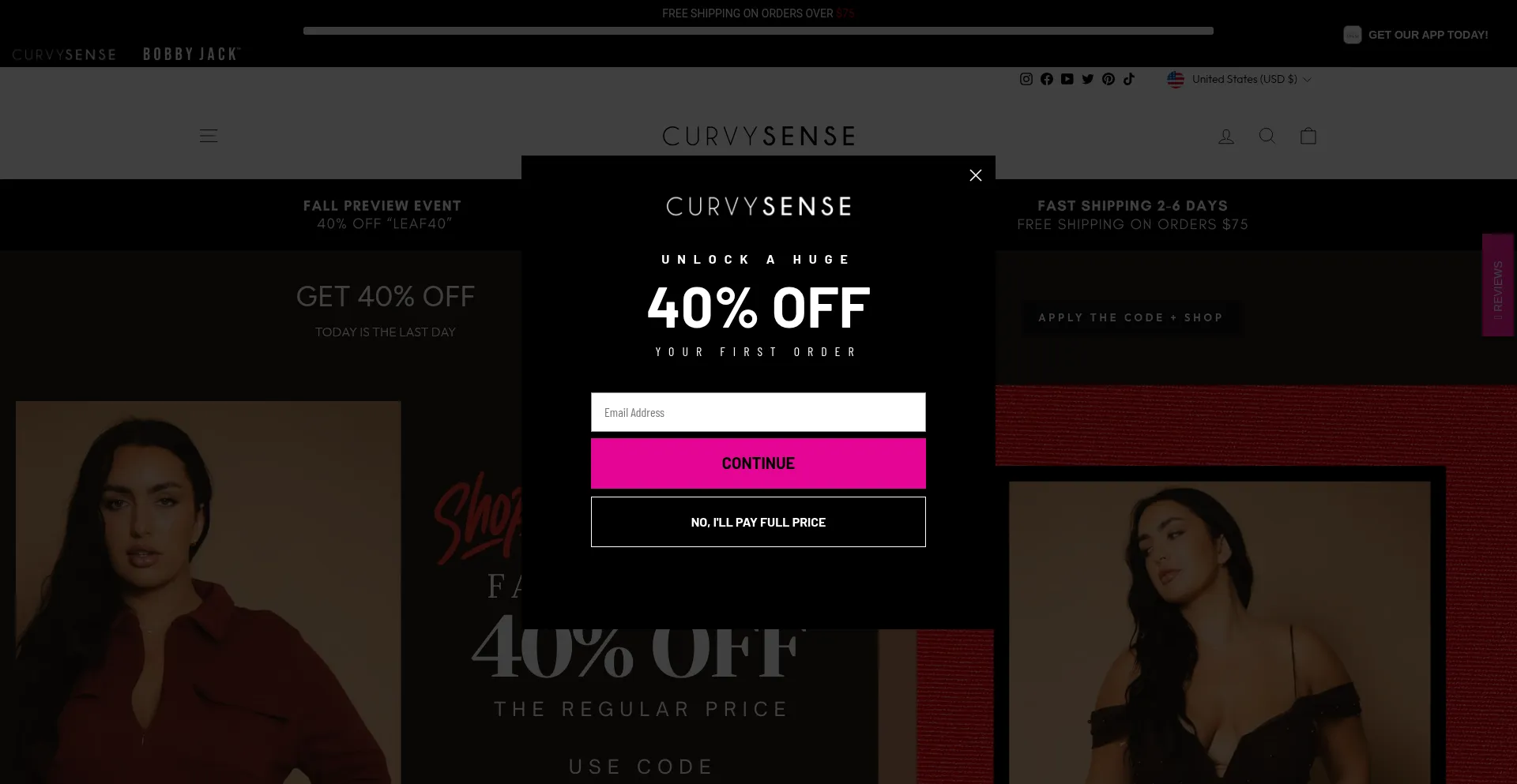 Curvysense.com Screenshot