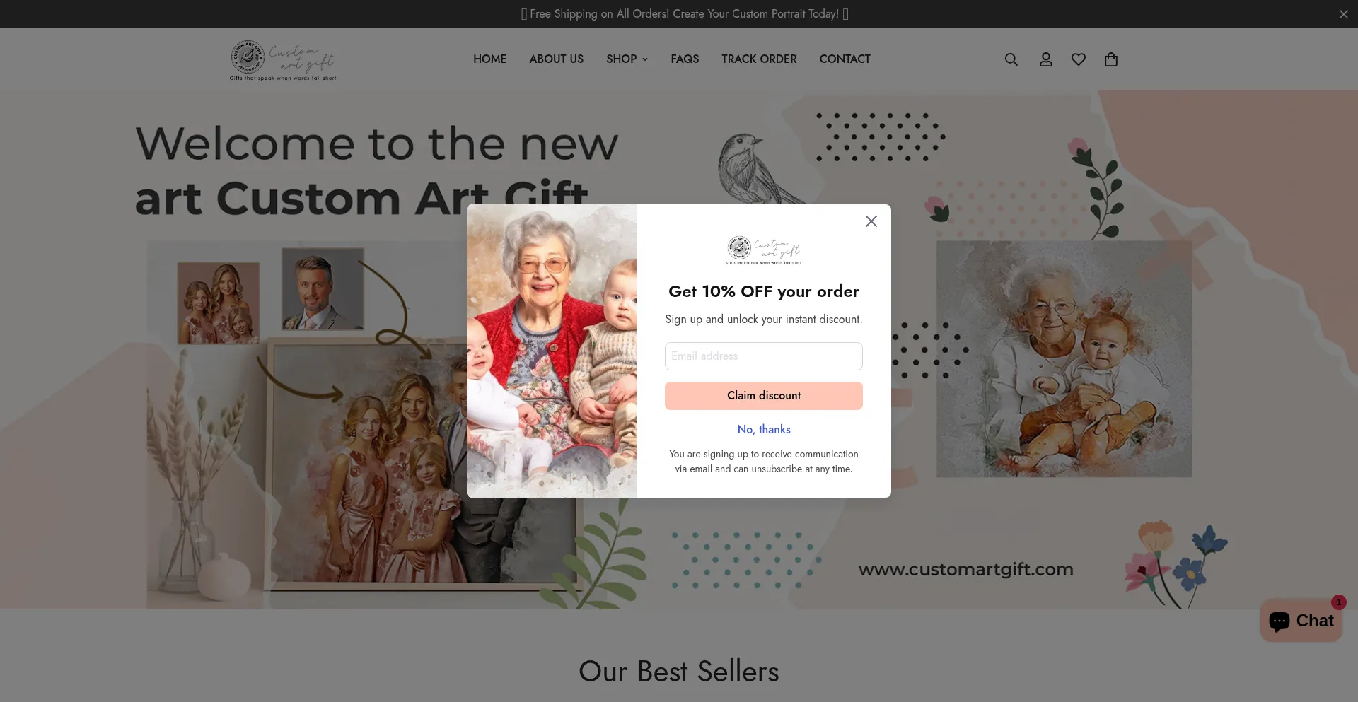 ¿És Seguro y Confiable Customartgift.com?
